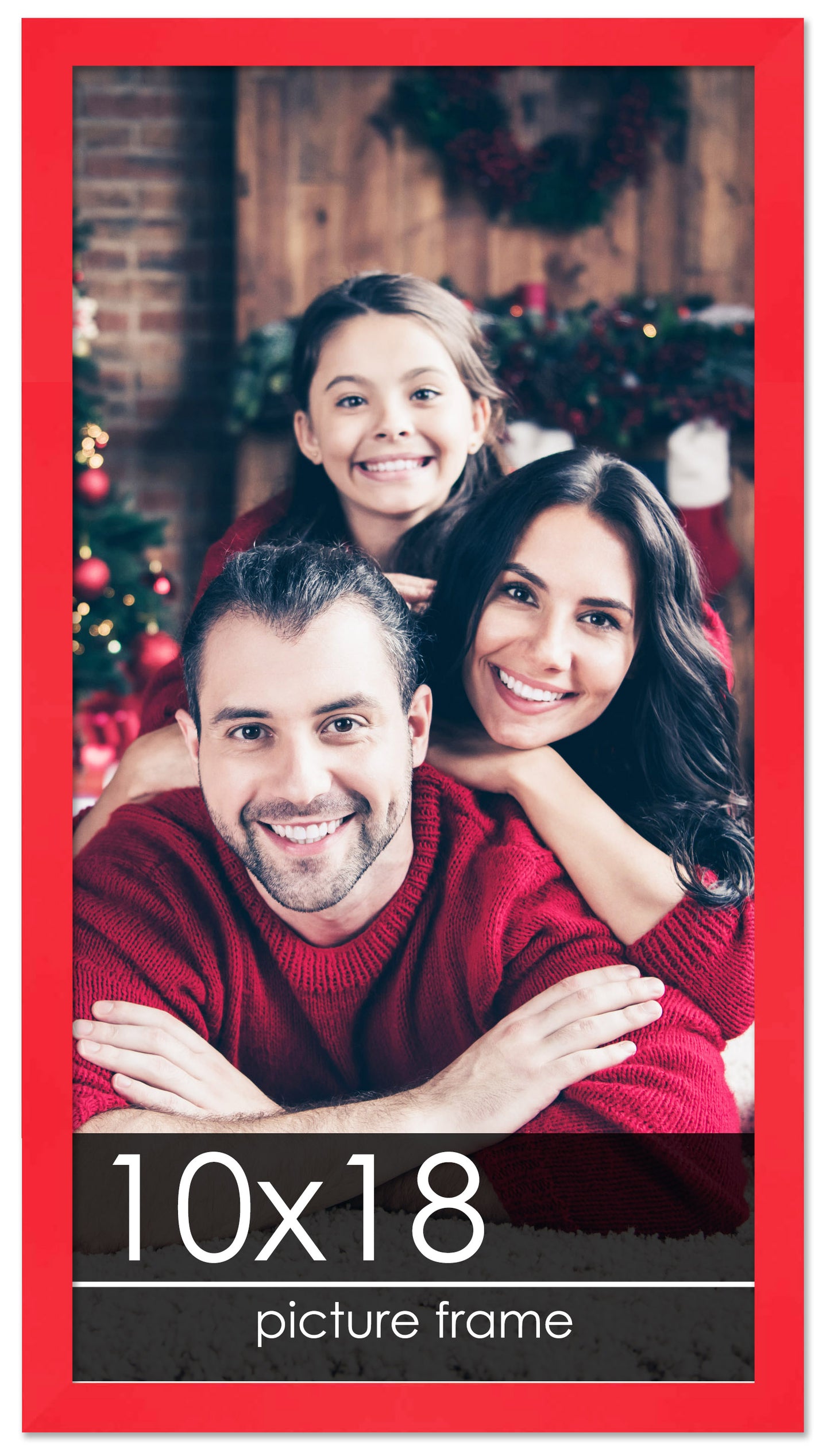 Contemporary Red Wood Picture Frame