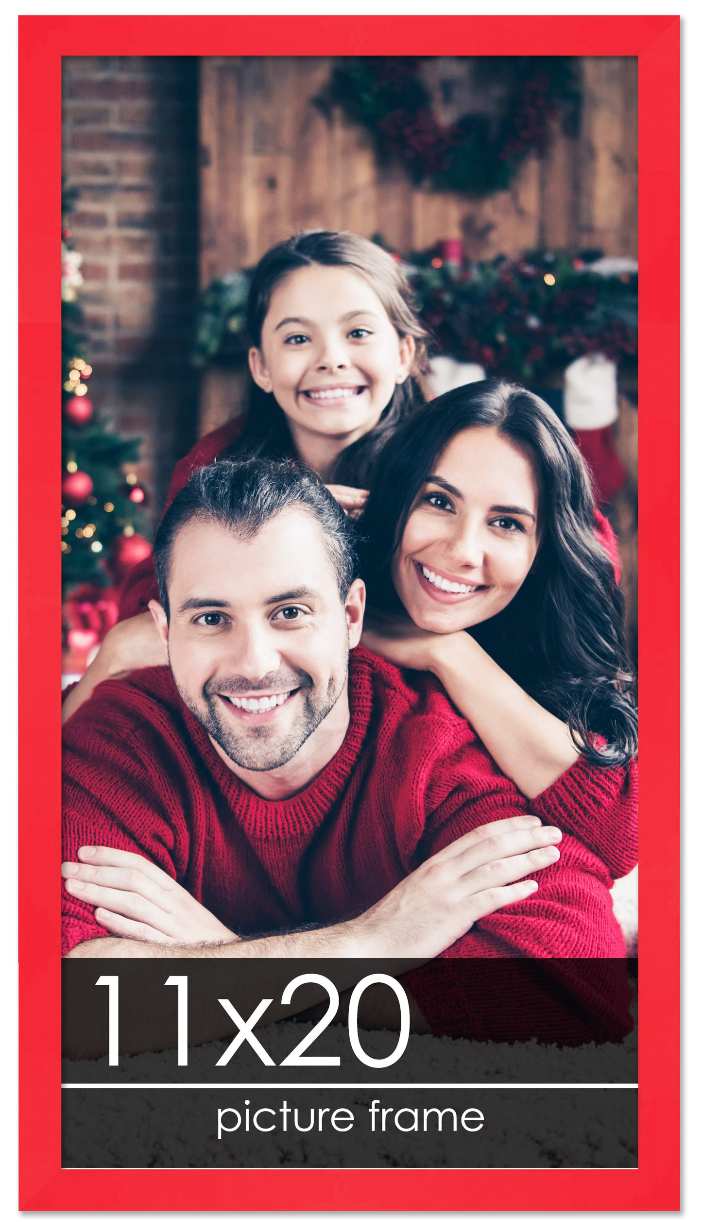 Contemporary Red Wood Picture Frame
