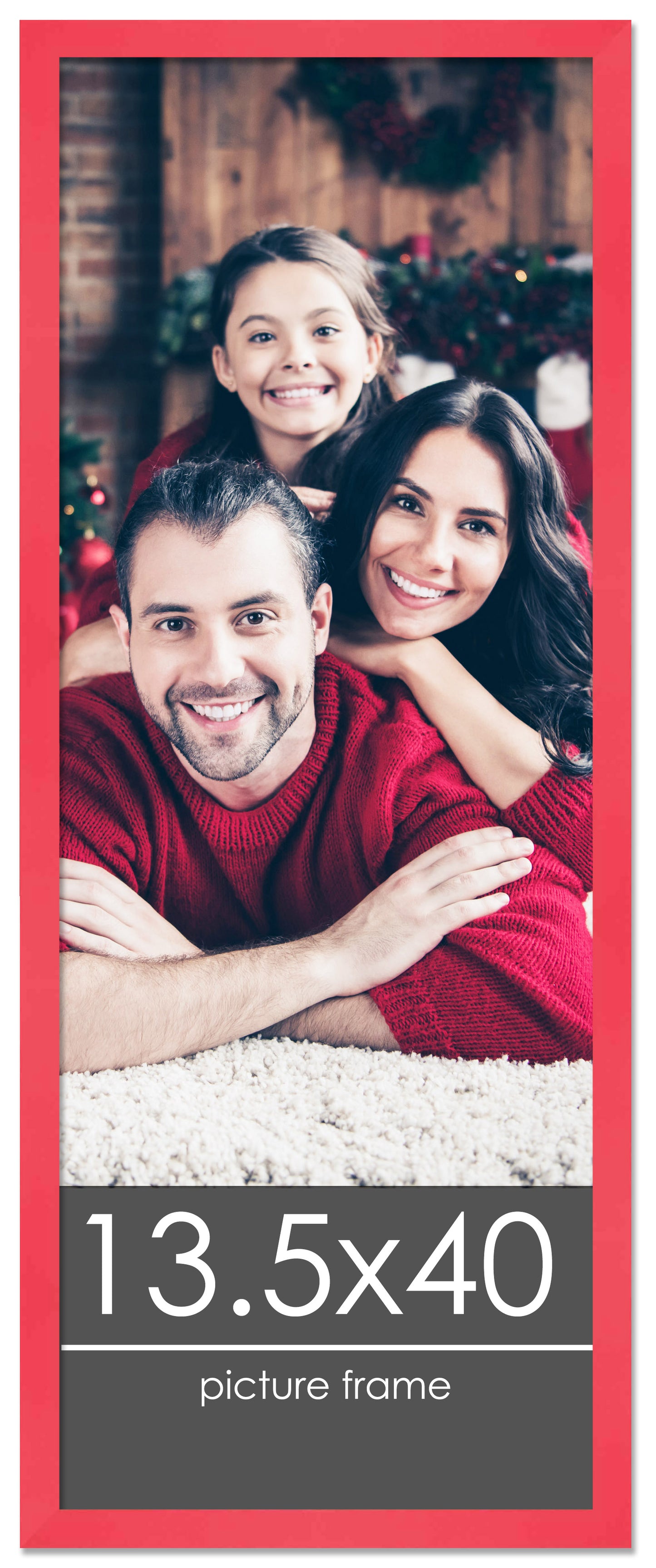 Contemporary Red Wood Picture Frame