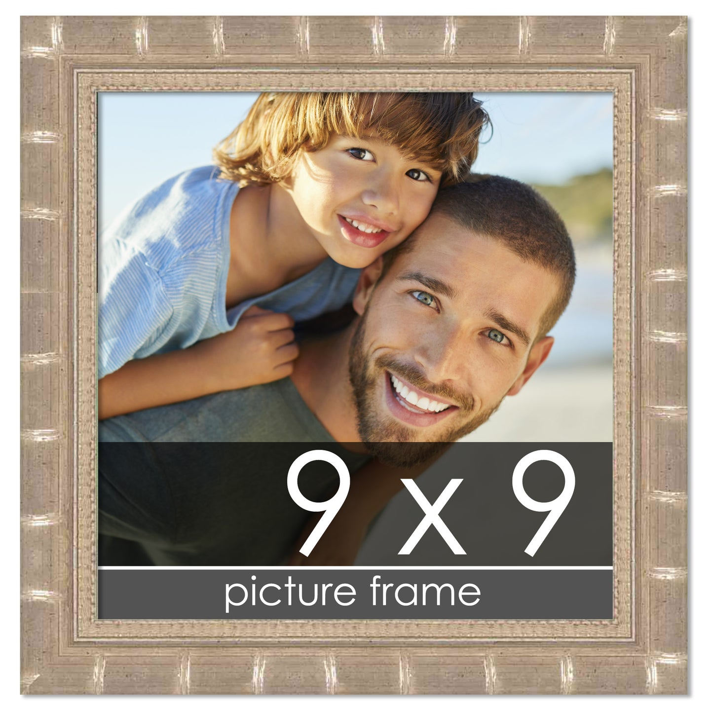 Bamboo Silver Wood Picture Frame