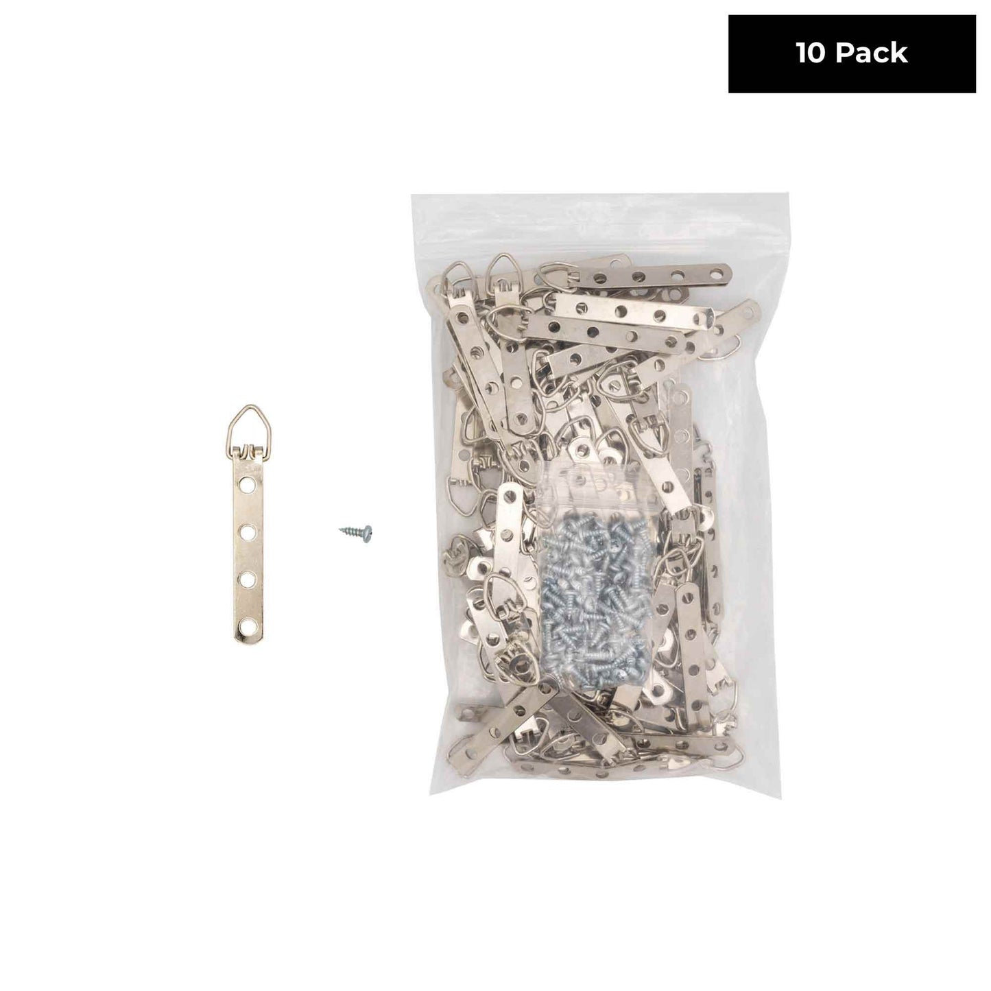 4 Hole Zinc-Plated Heavy Duty D Ring Picture Hanger