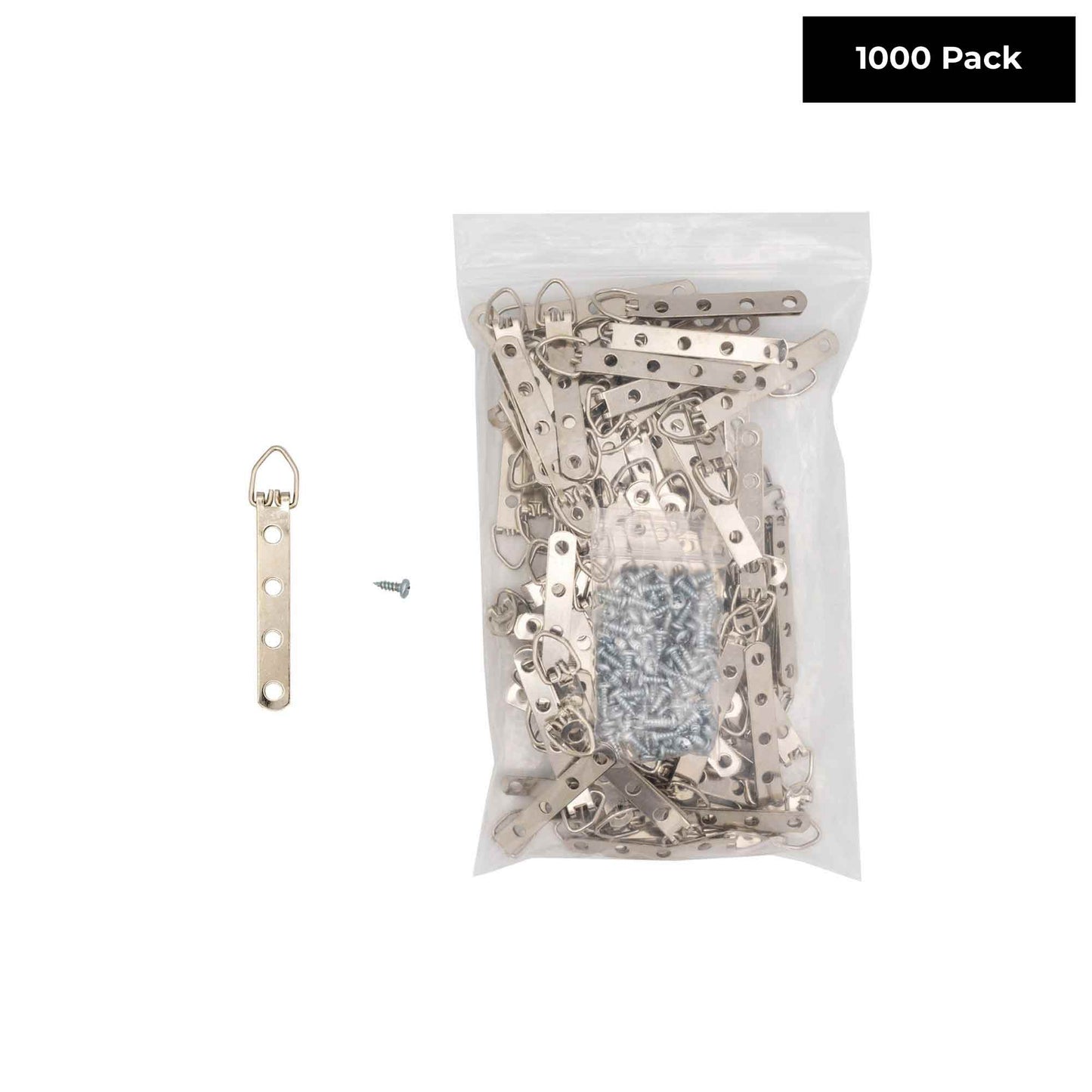 4 Hole Zinc-Plated Heavy Duty D Ring Picture Hanger