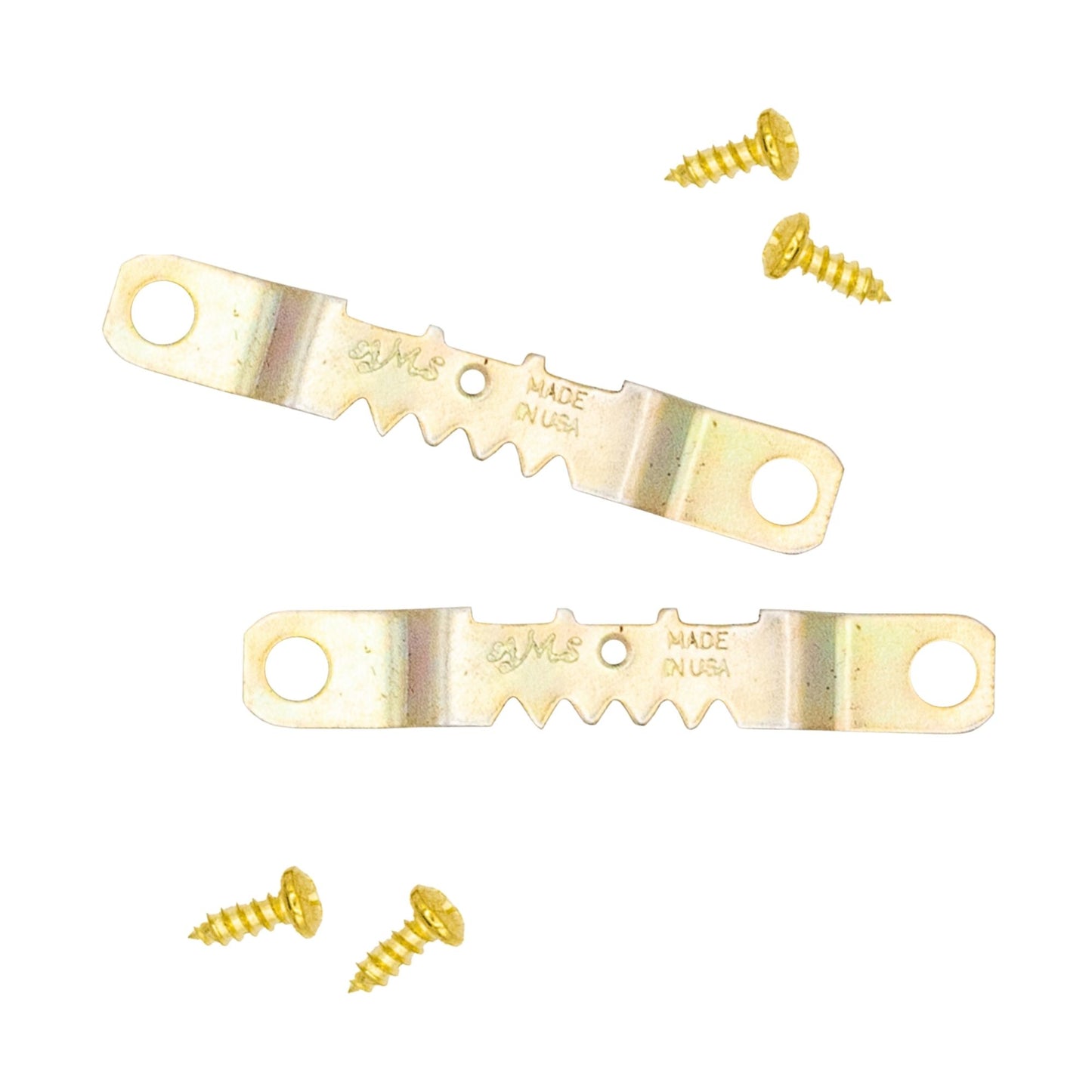 Small Brass Sawtooth Hangers