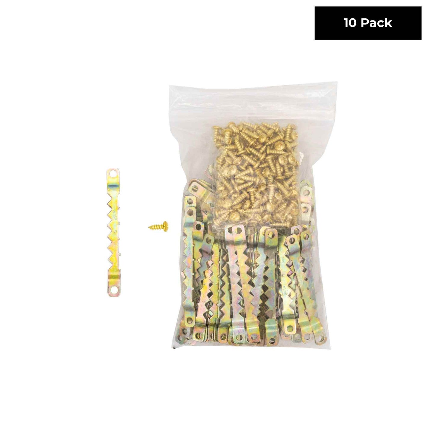 Large Brass Sawtooth Hangers
