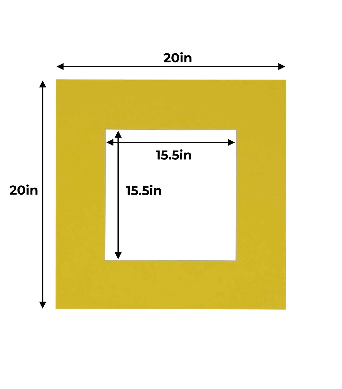 Yellow Precut Acid-Free Matboard