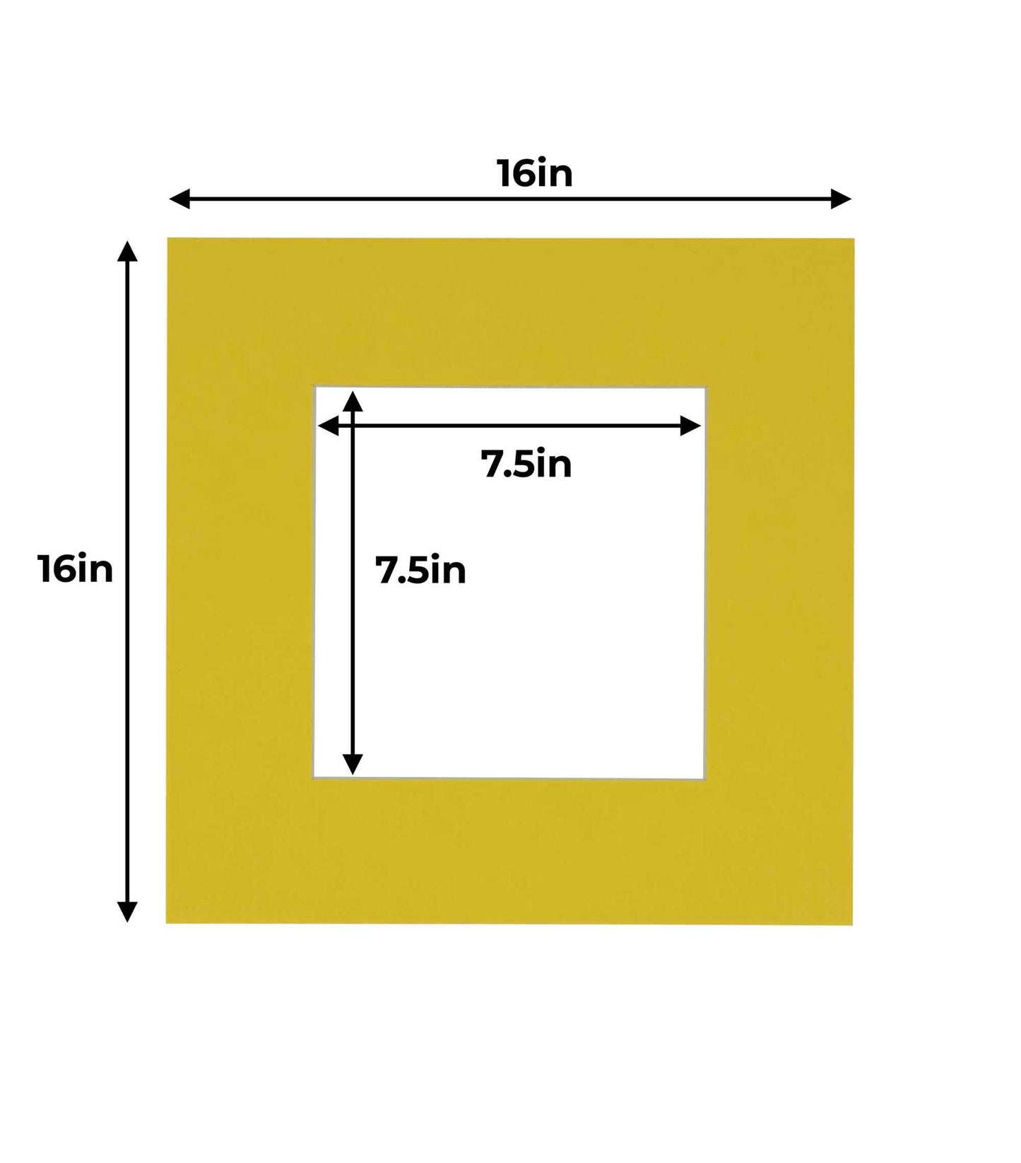 Yellow Precut Acid-Free Matboard