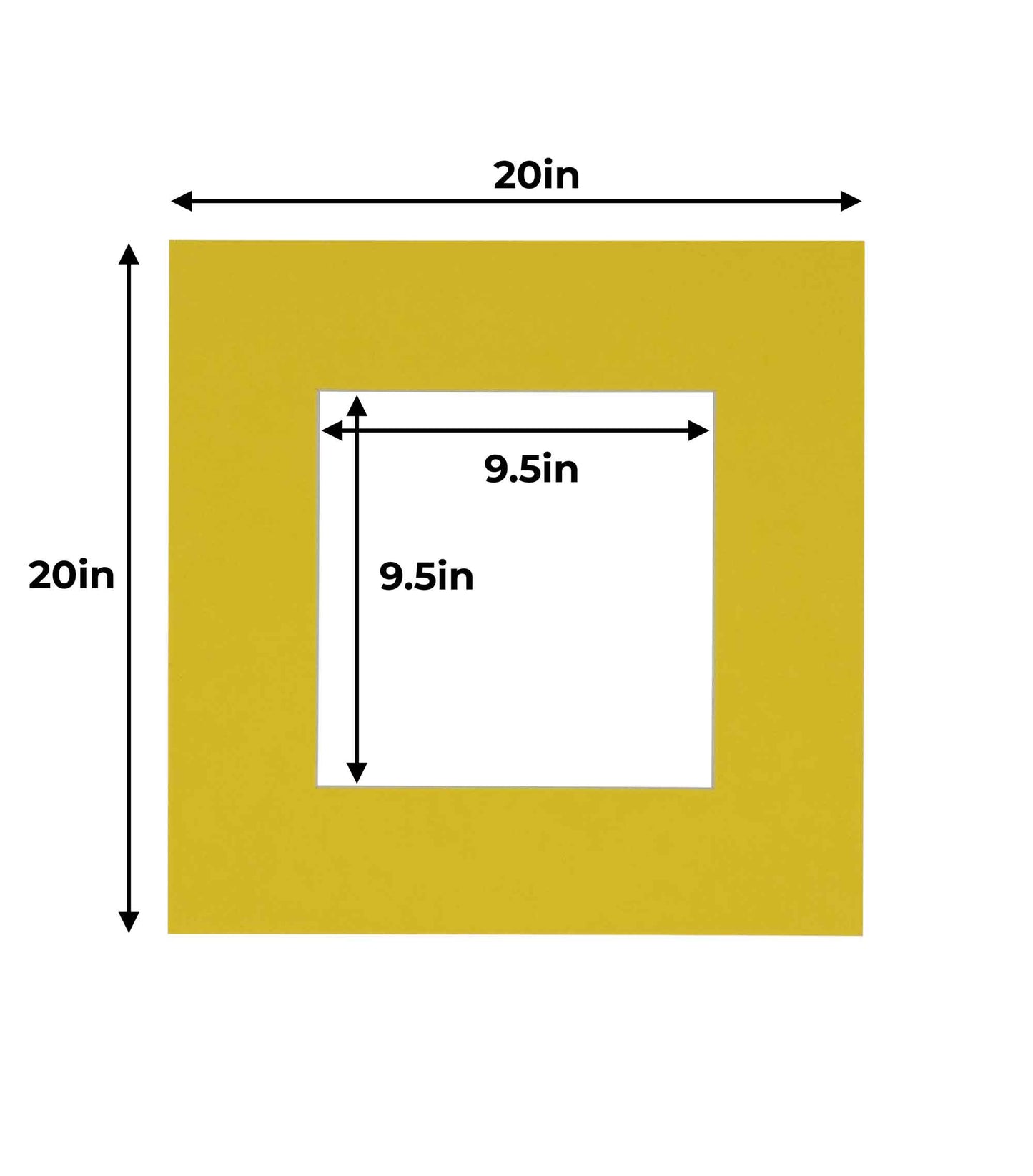 Yellow Precut Acid-Free Matboard