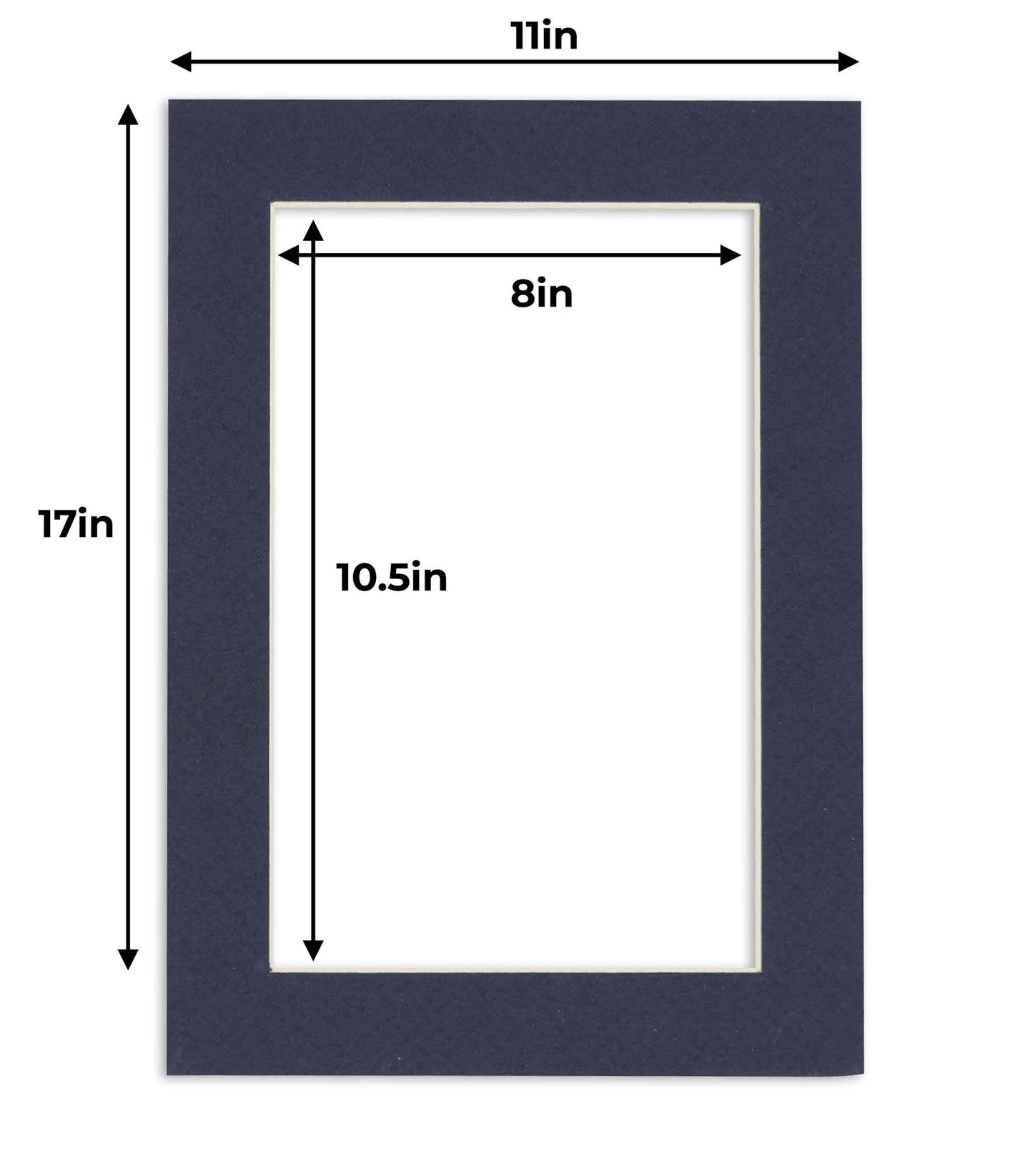 Navy Blue Precut Acid-Free Matboard