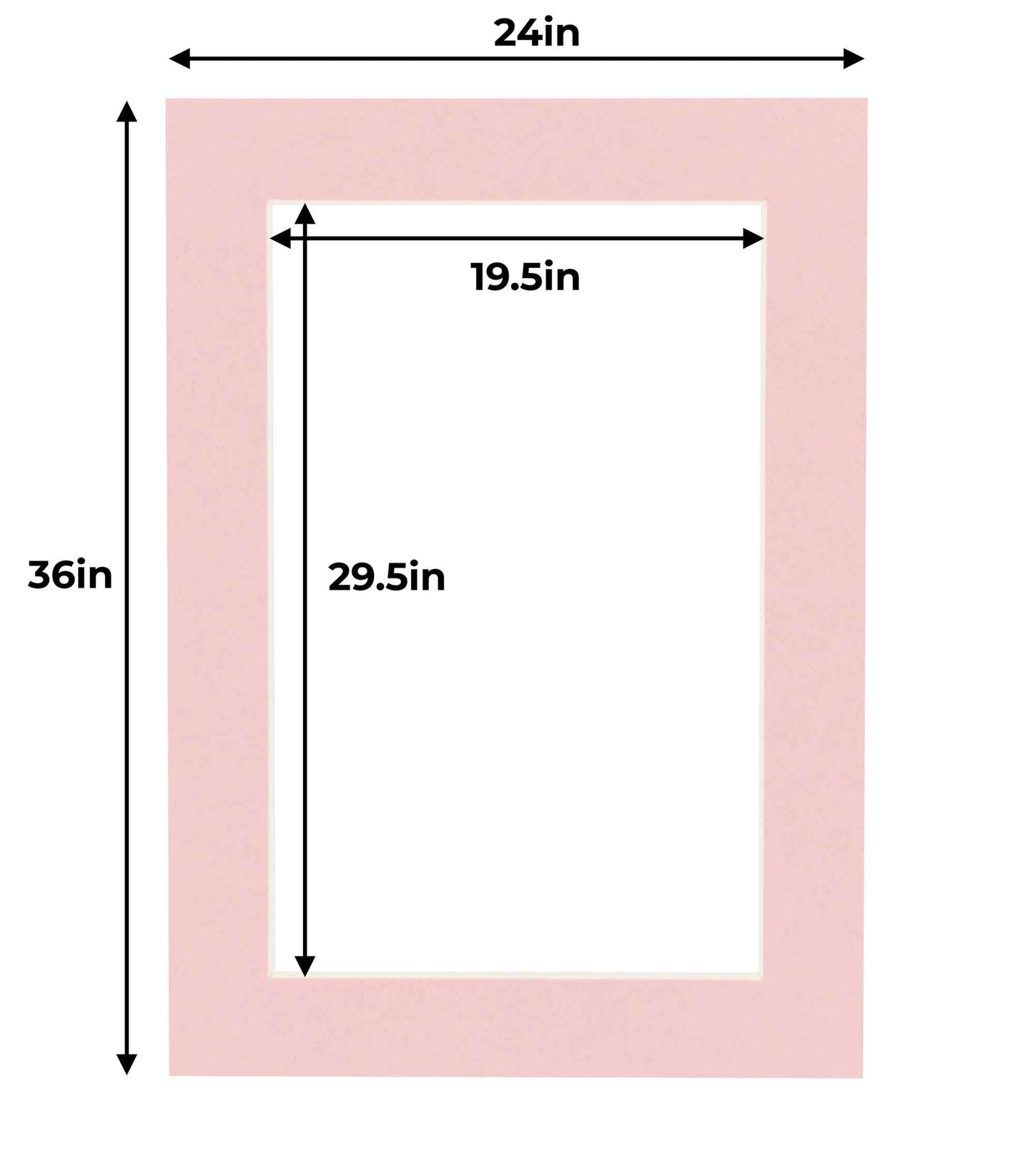 Pink Precut Acid-Free Matboard