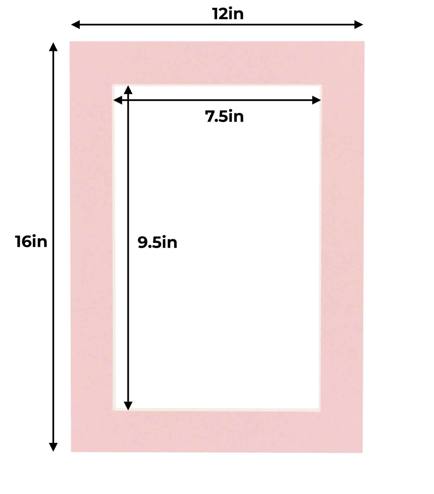 Pink Precut Acid-Free Matboard