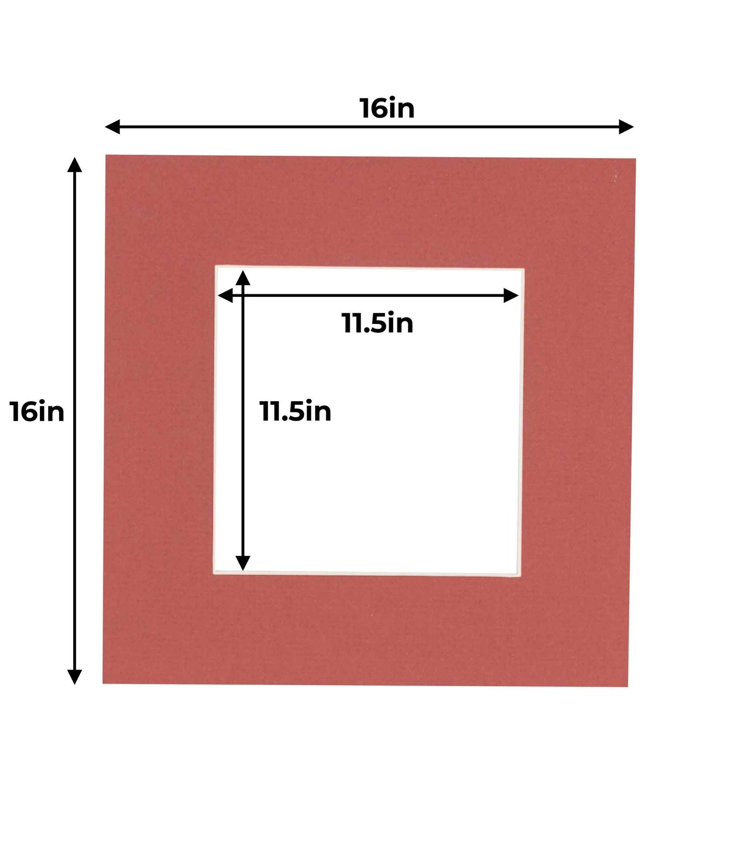 Brick Red Precut Acid-Free Matboard