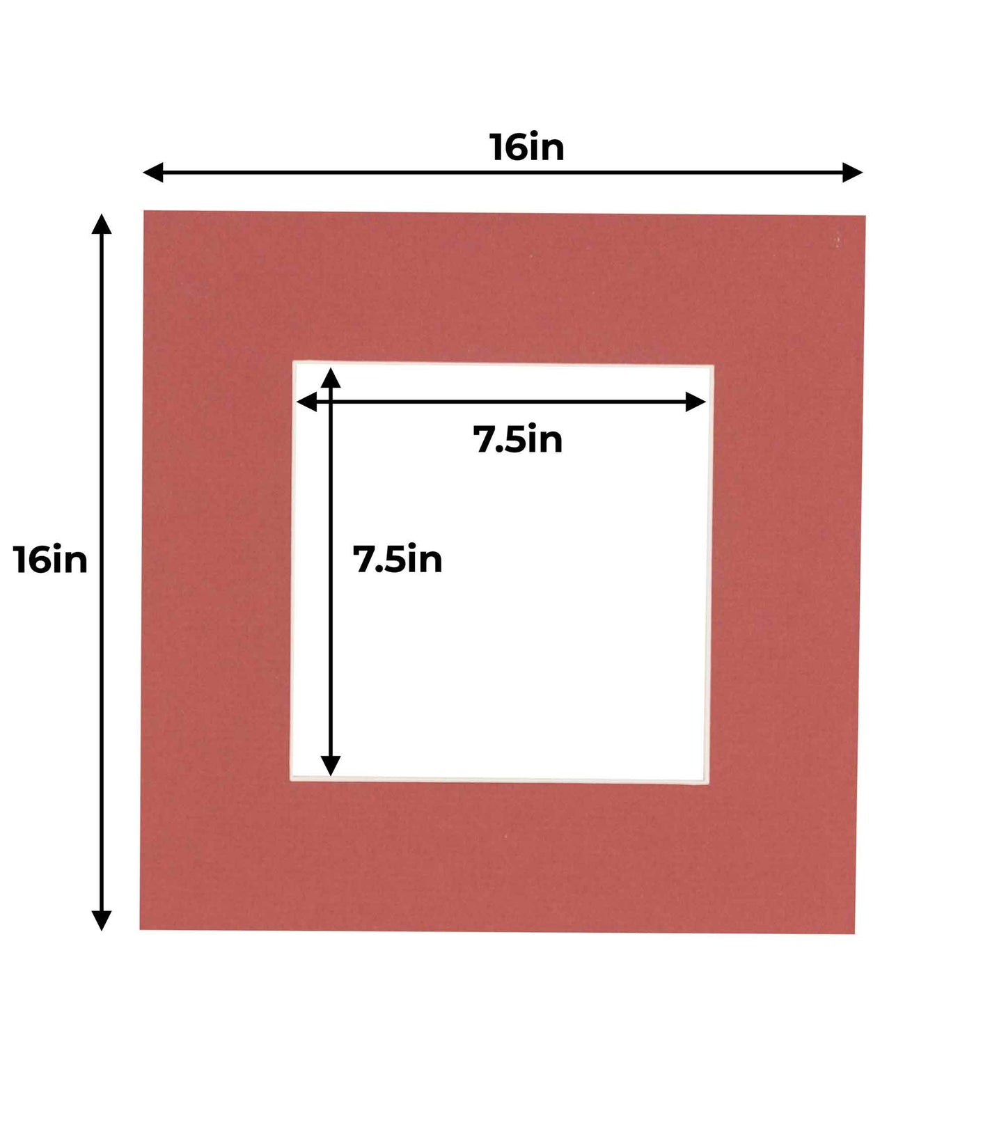 Brick Red Precut Acid-Free Matboard