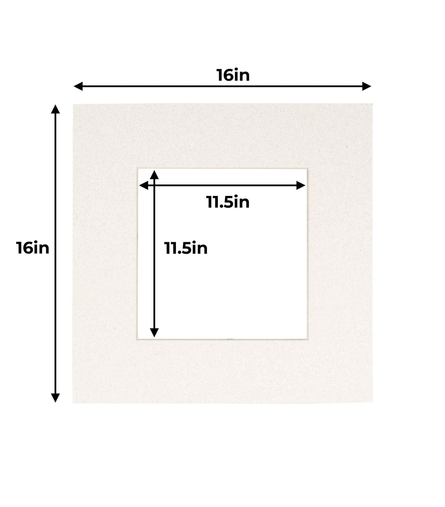Pack of 10 Oyster Shell White Precut Acid-Free Matboards