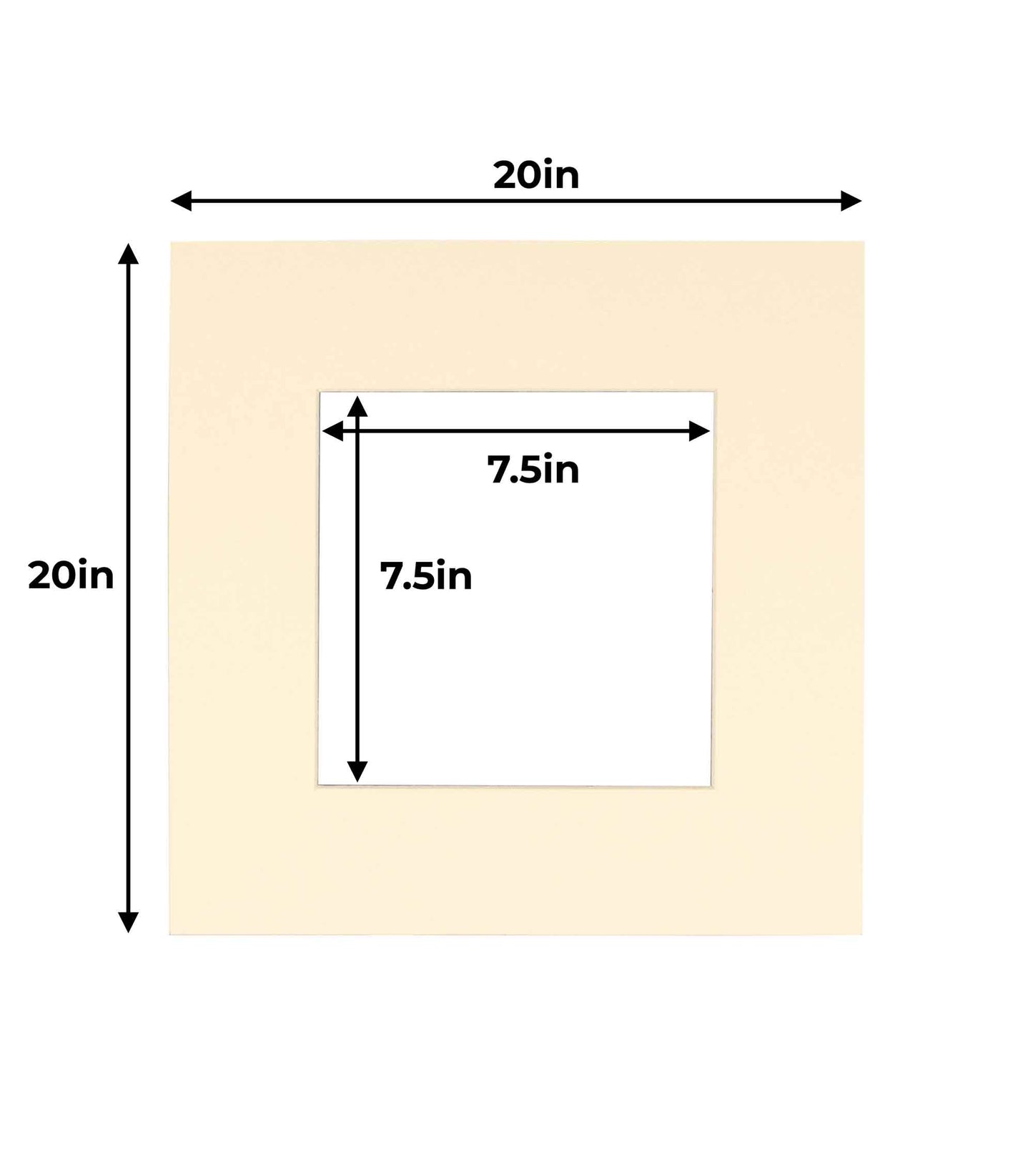 Cream Precut Acid-Free Matboard