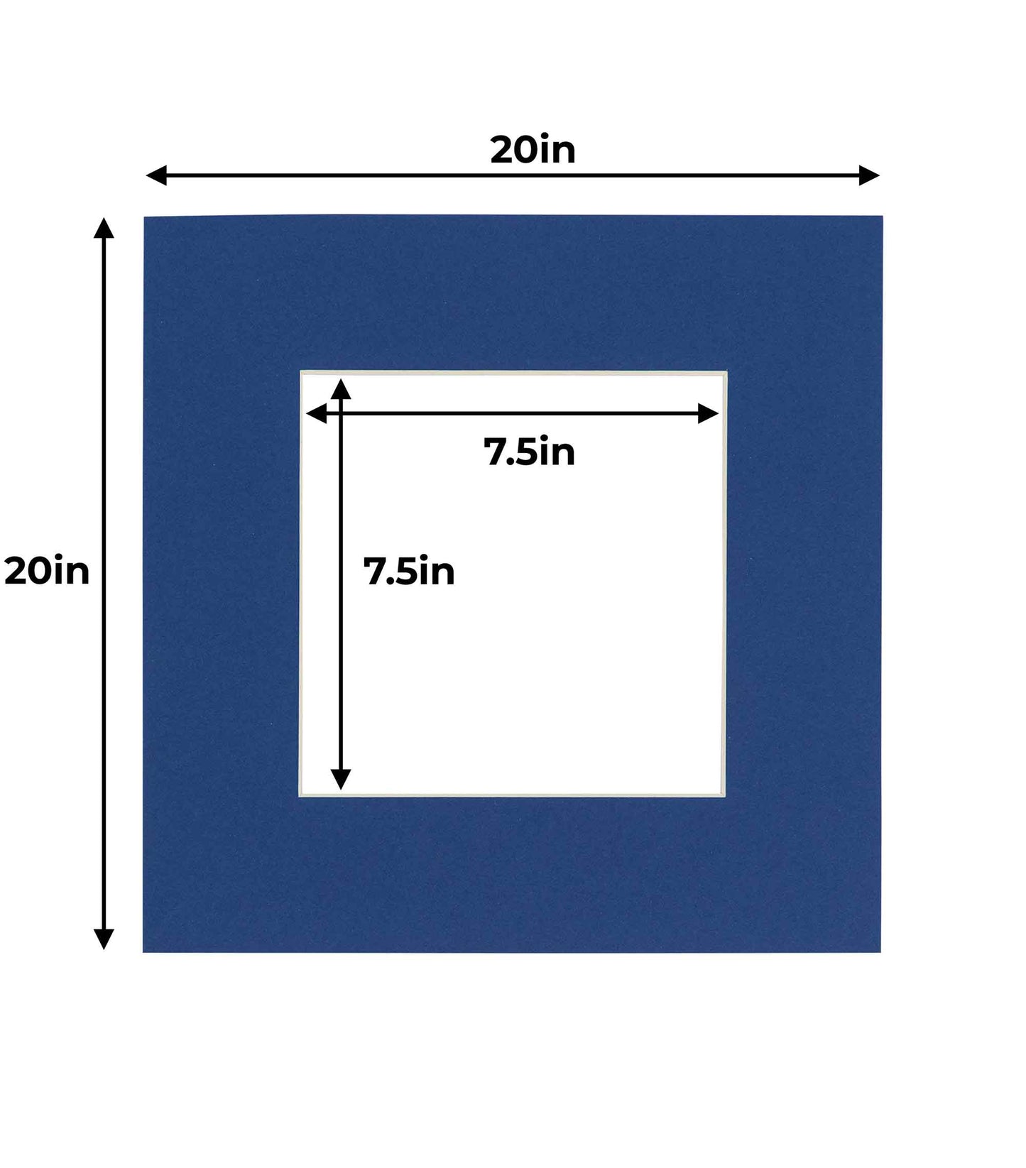 Bottle Blue Precut Acid-Free Matboard