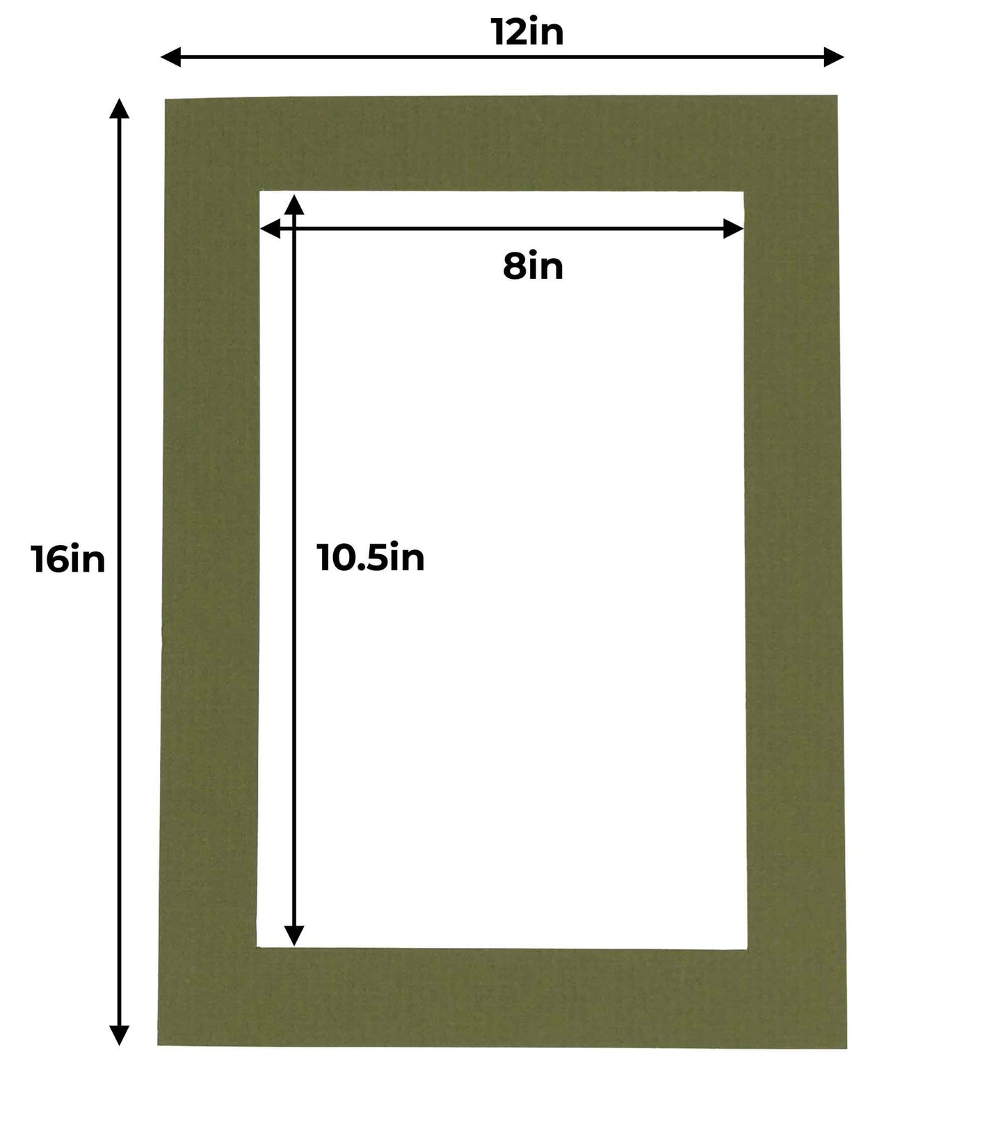 Dill Green Precut Acid-Free Matboard