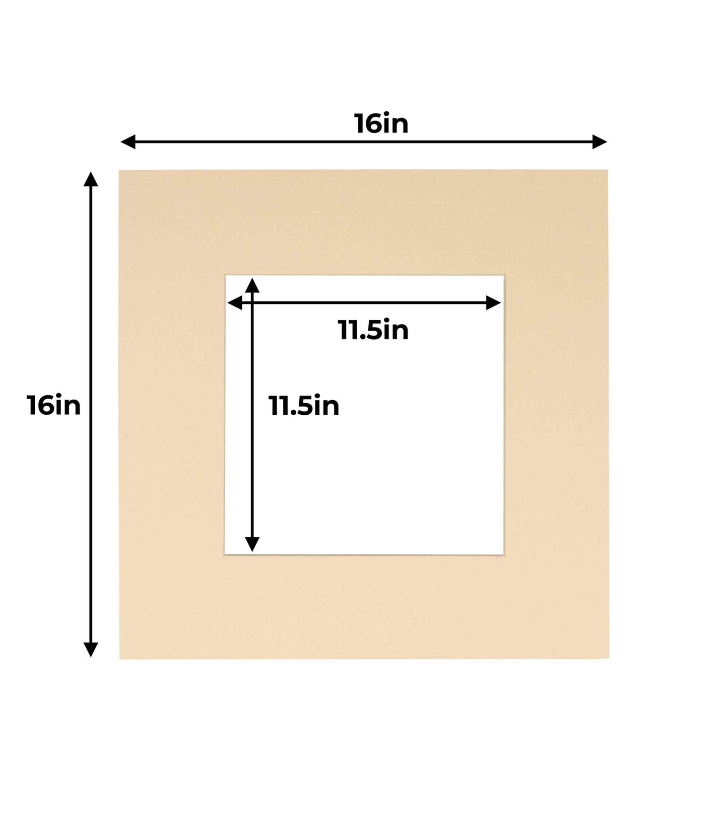 Beige Precut Acid-Free Matboard