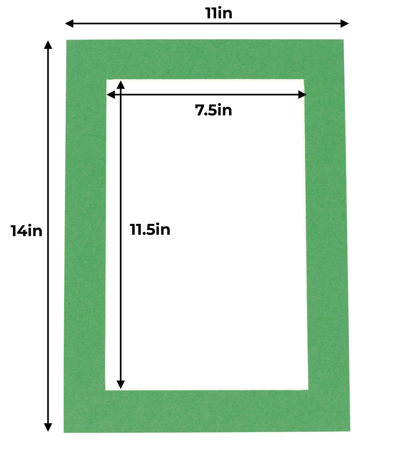Bright Green Precut Acid-Free Matboard