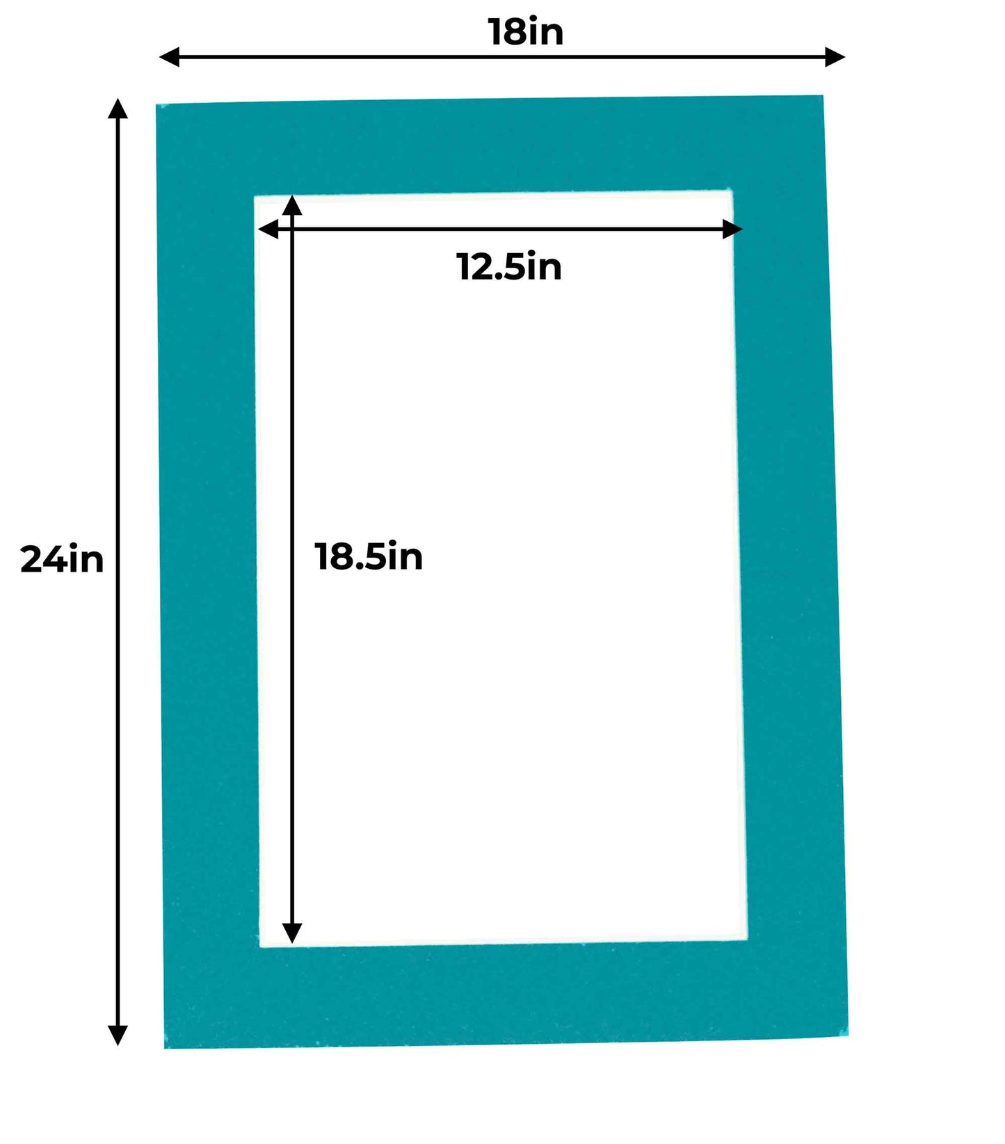 Teal Blue Precut Acid-Free Matboard