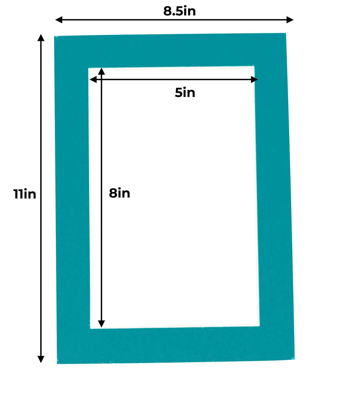 Teal Blue Precut Acid-Free Matboard