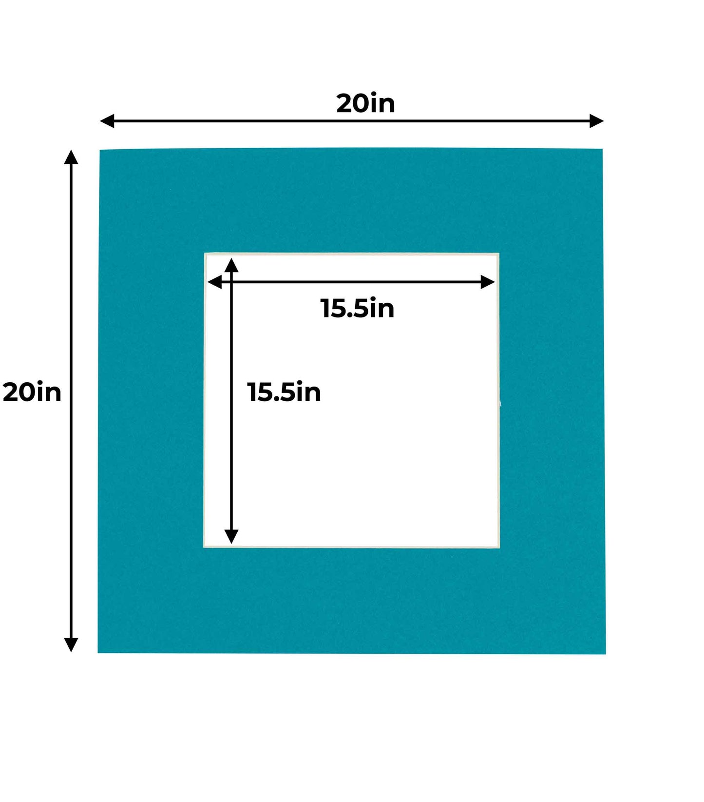Teal Blue Precut Acid-Free Matboard