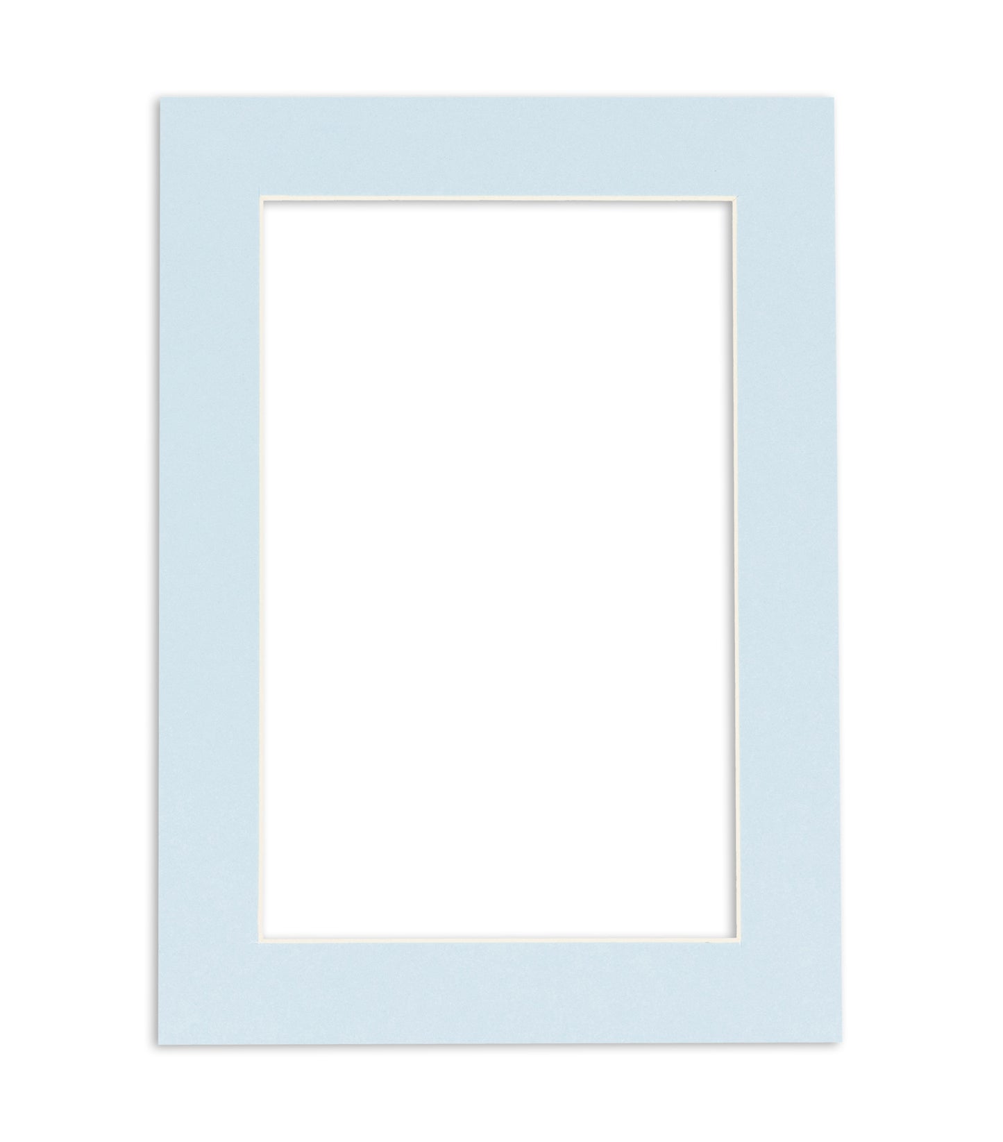 Baby Blue Precut Acid-Free Matboard Set with Clear Bag & Backing