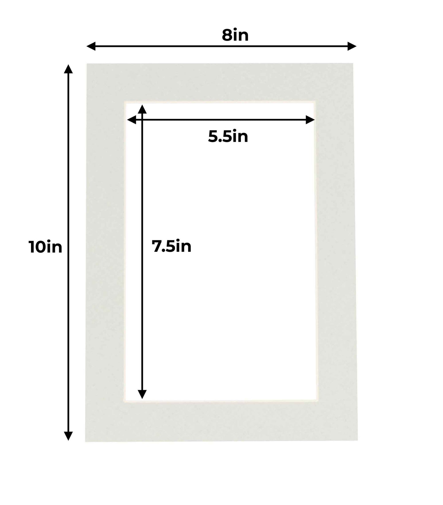 Taupe Beige Precut Acid-Free Matboard Set with Clear Bag & Backing