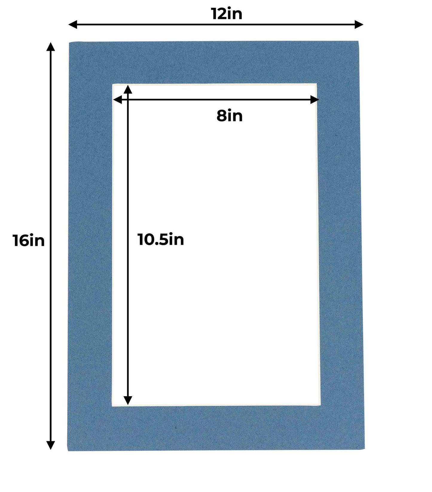 Steel Blue Precut Acid-Free Matboard