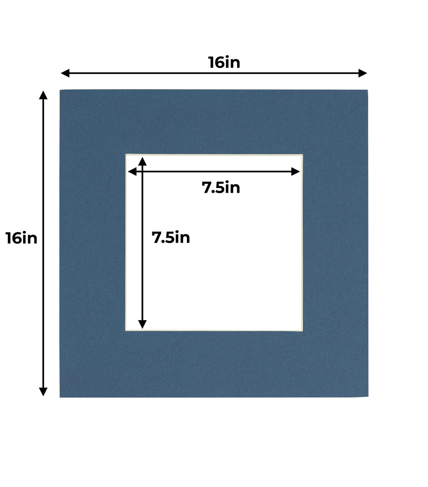 Steel Blue Precut Acid-Free Matboard