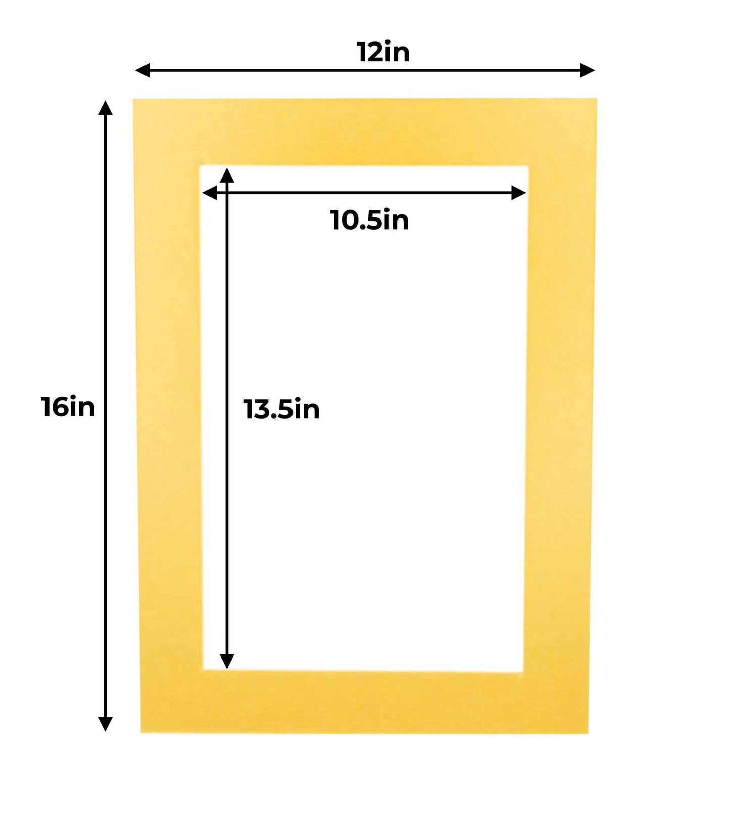 Metallic Gold Precut Acid-Free Matboard