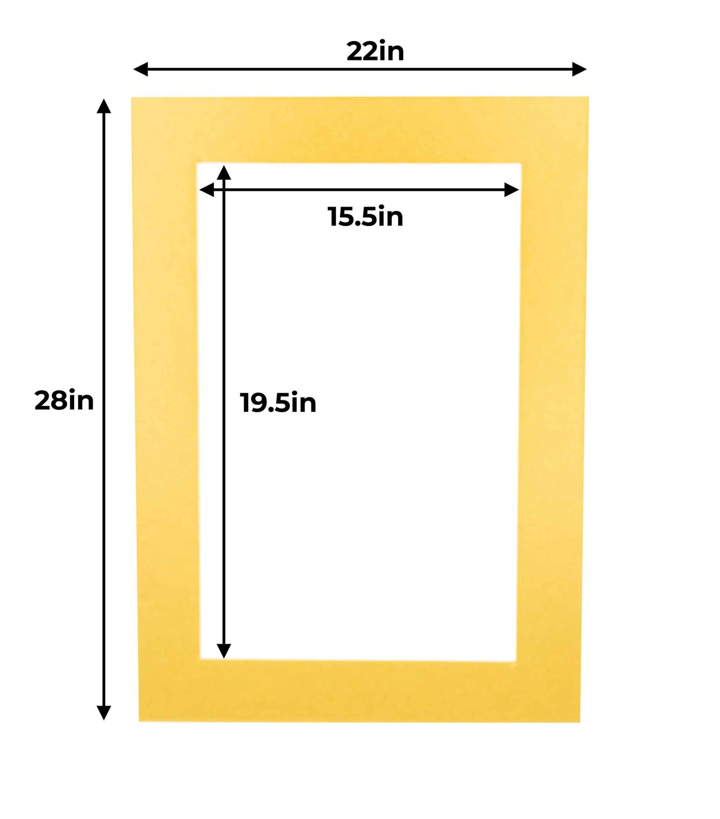 Metallic Gold Precut Acid-Free Matboard