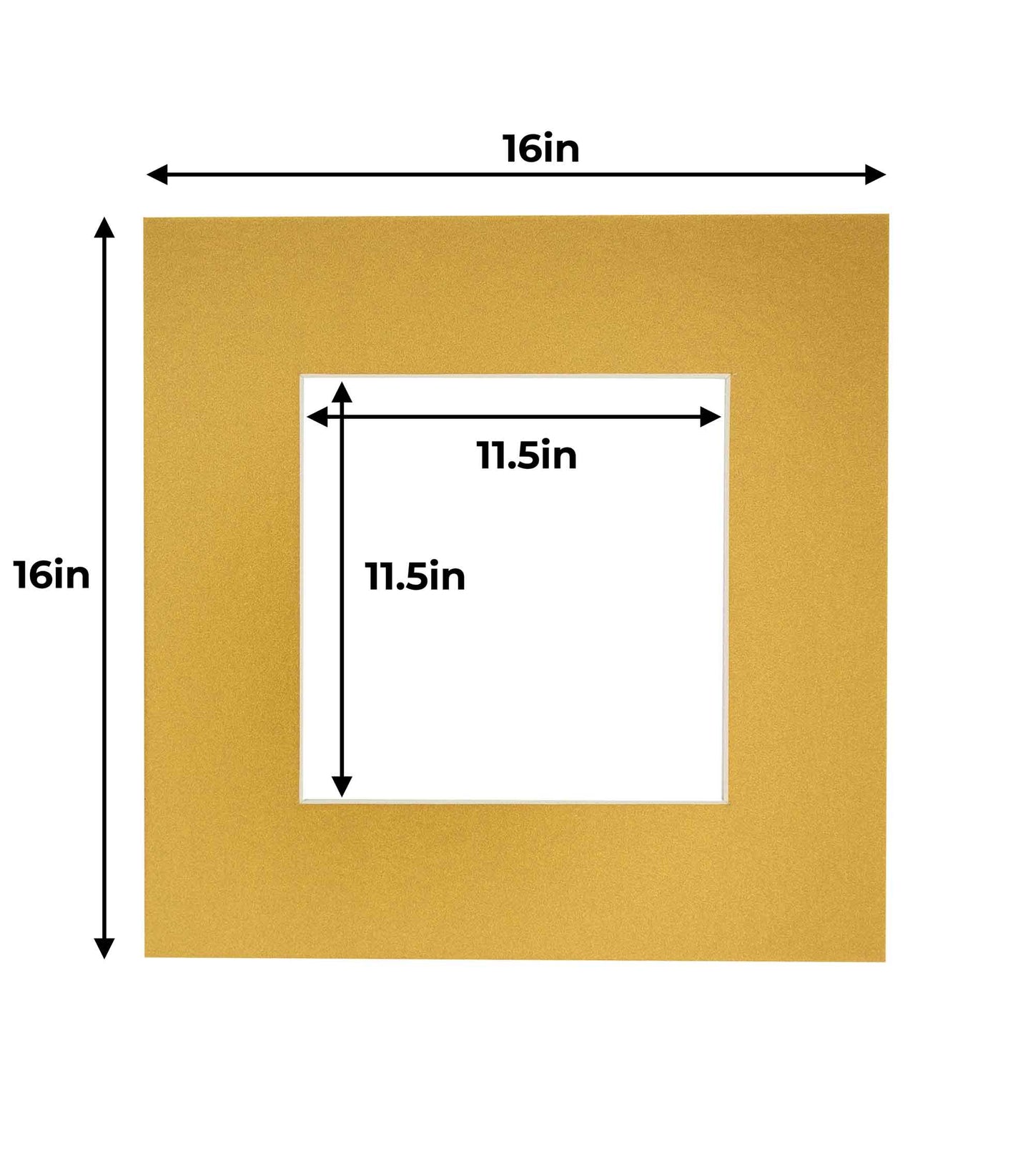 Metallic Gold Precut Acid-Free Matboard