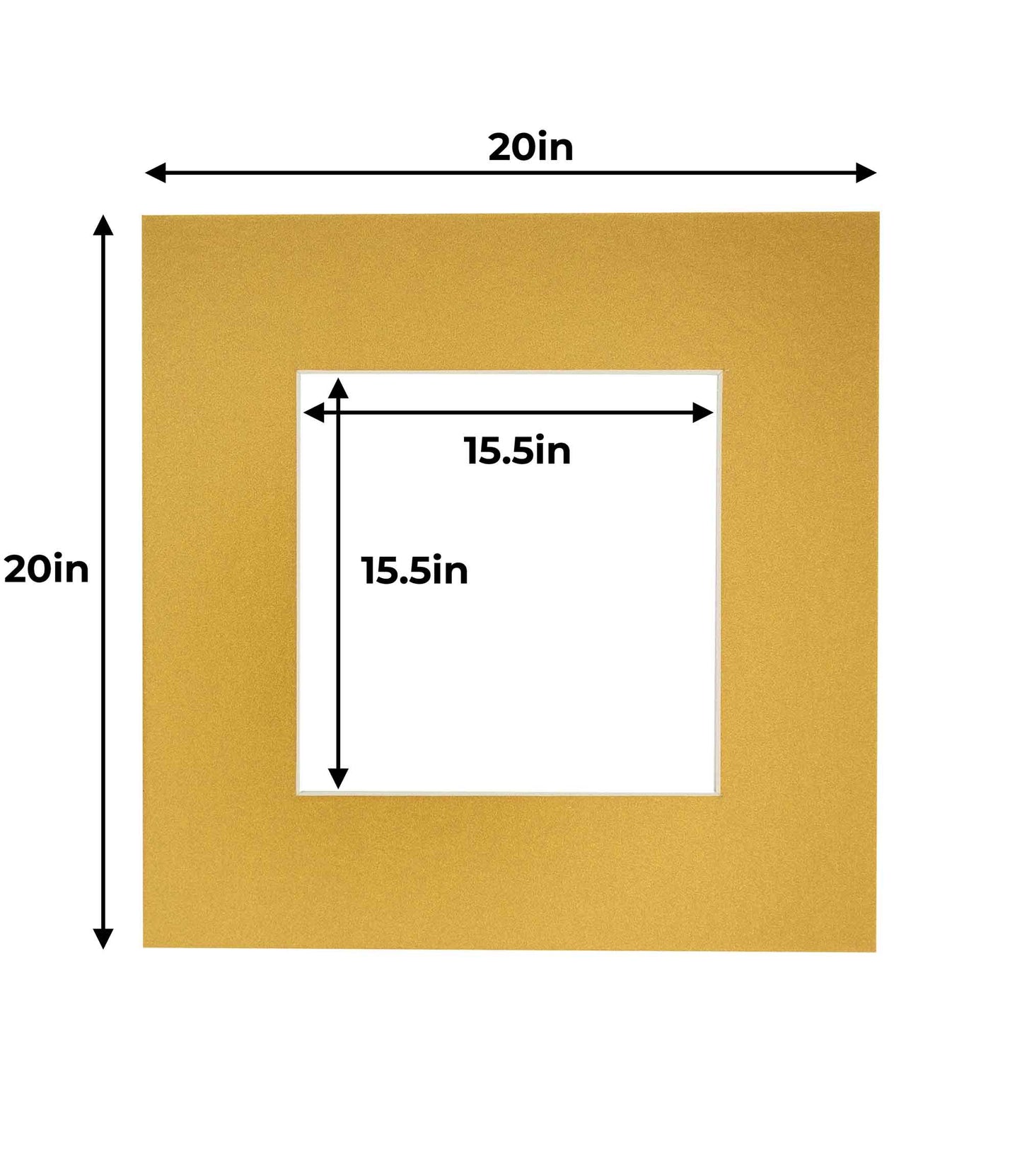 Metallic Gold Precut Acid-Free Matboard
