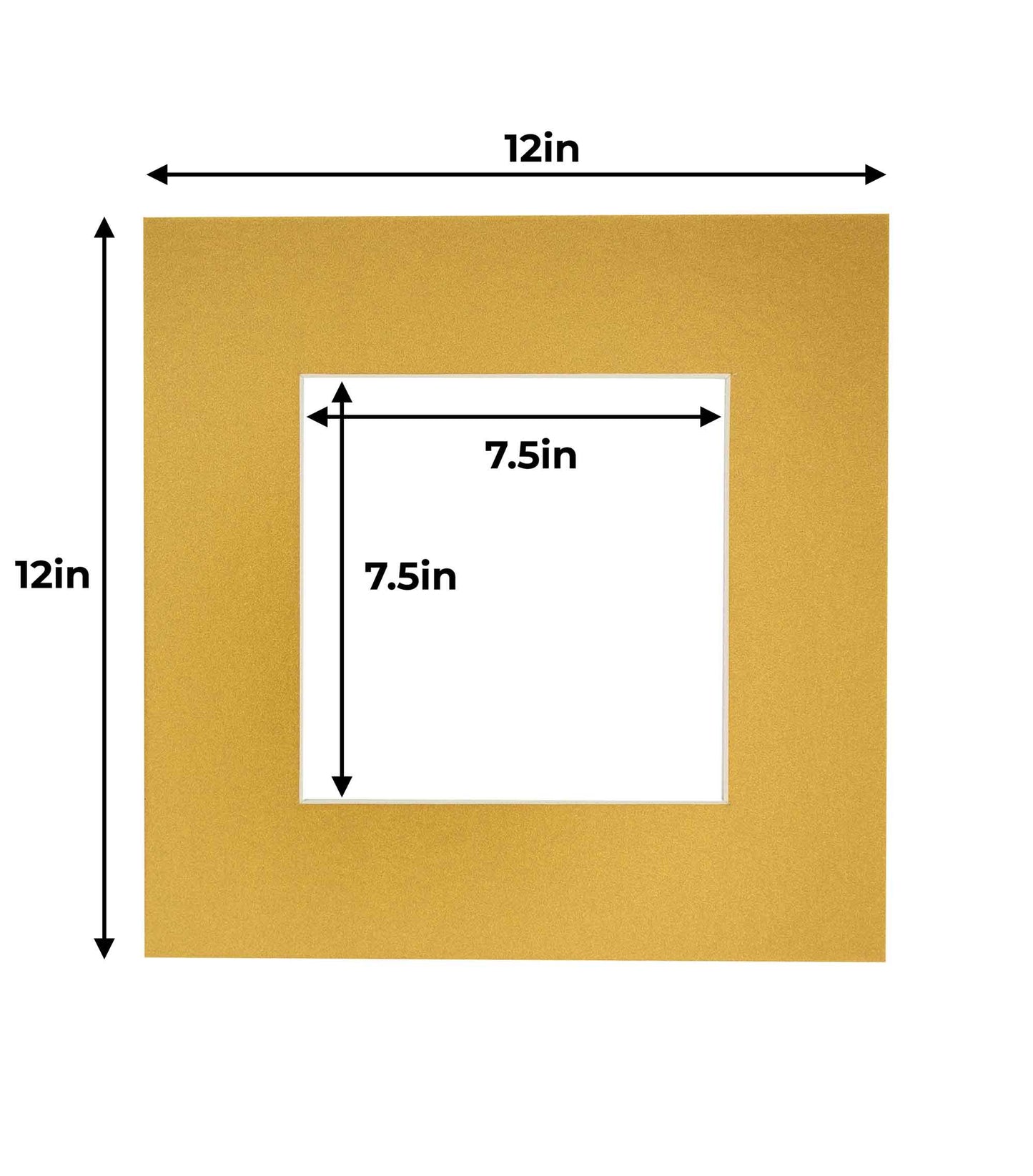 Metallic Gold Precut Acid-Free Matboard