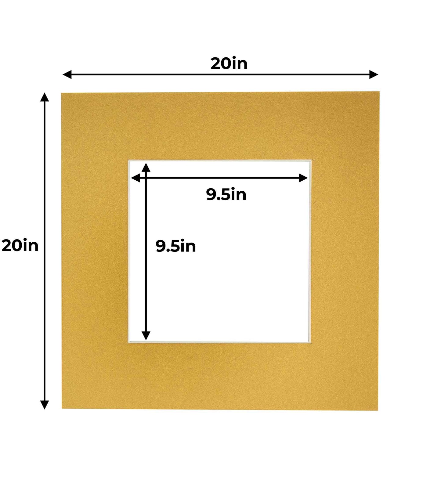 Metallic Gold Precut Acid-Free Matboard