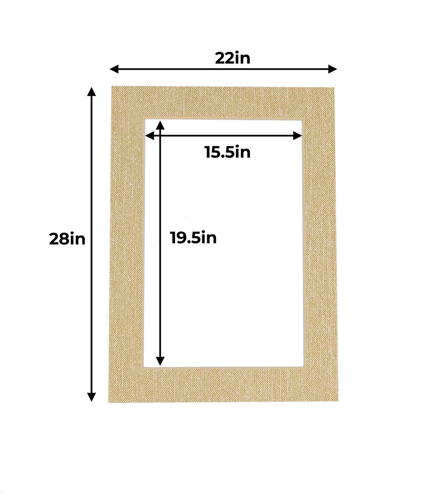 Fresh Linen Canvas Precut Acid-Free Matboard