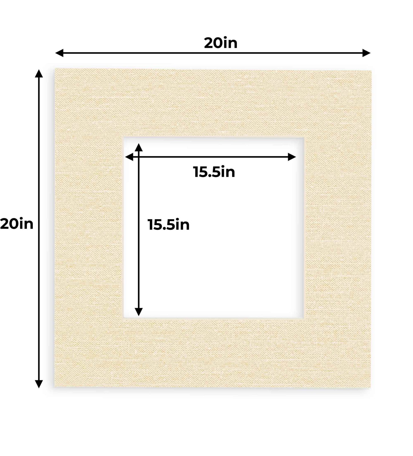 Fresh Linen Canvas Precut Acid-Free Matboard