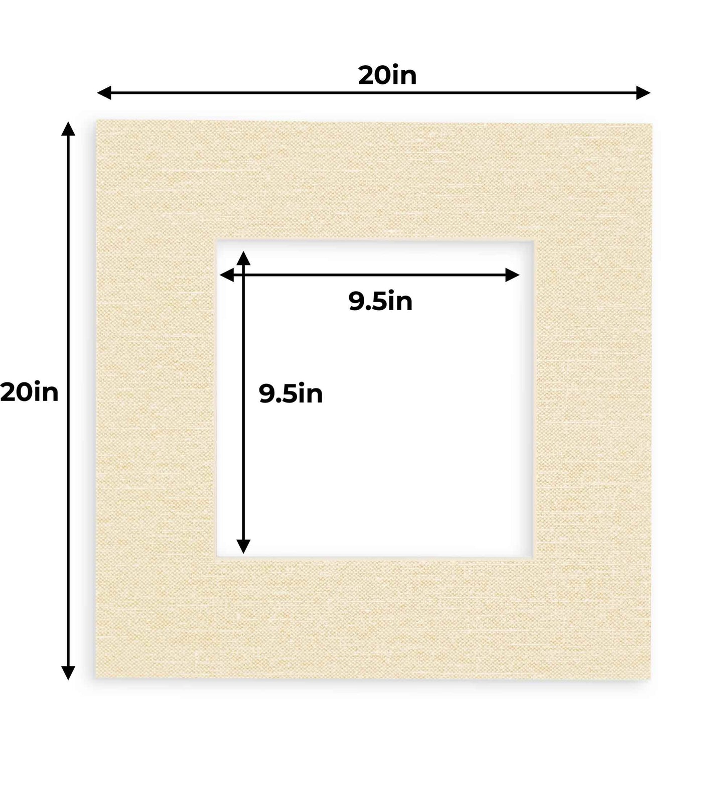 Fresh Linen Canvas Precut Acid-Free Matboard