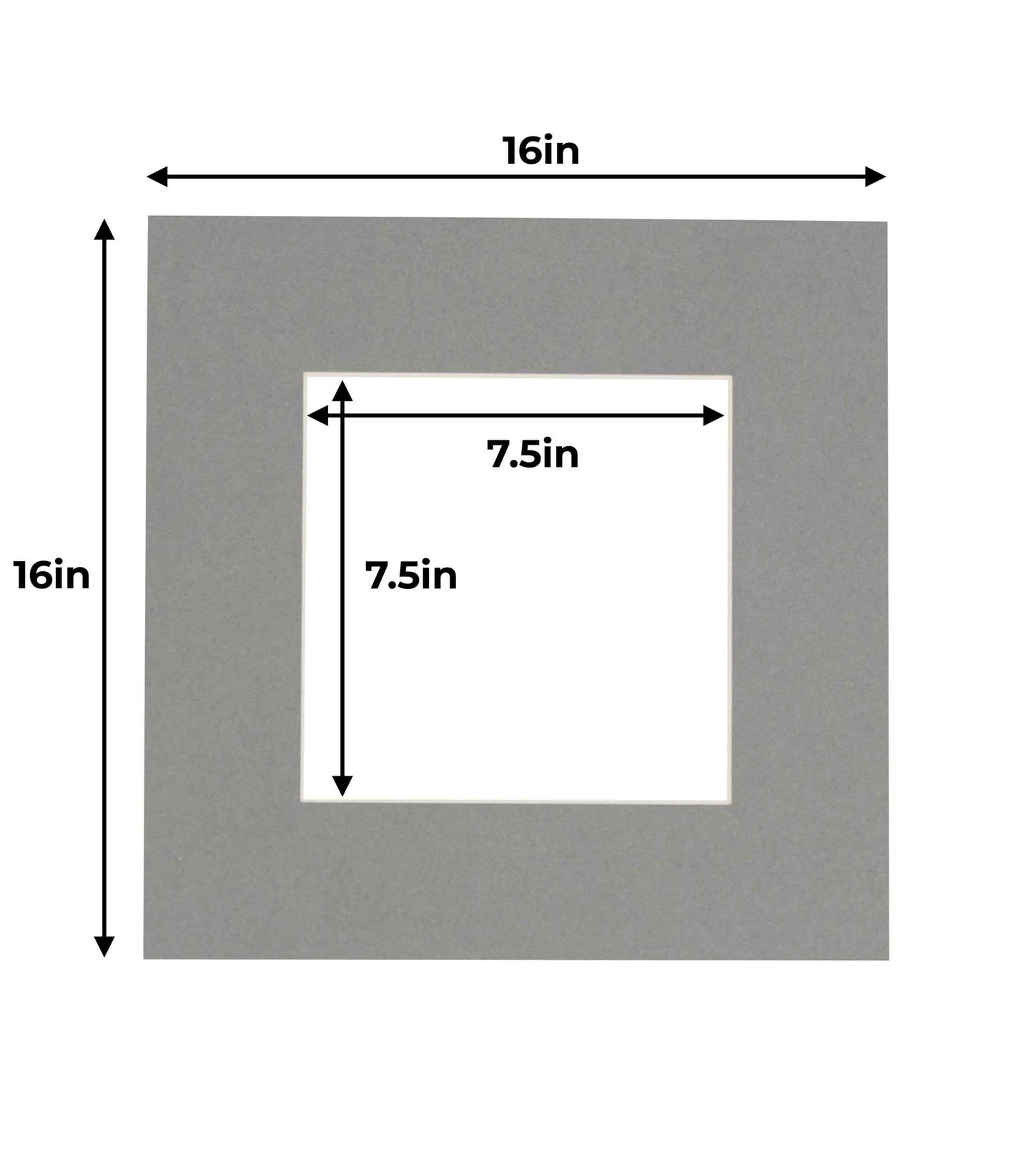 Mid Grey Precut Acid-Free Matboard
