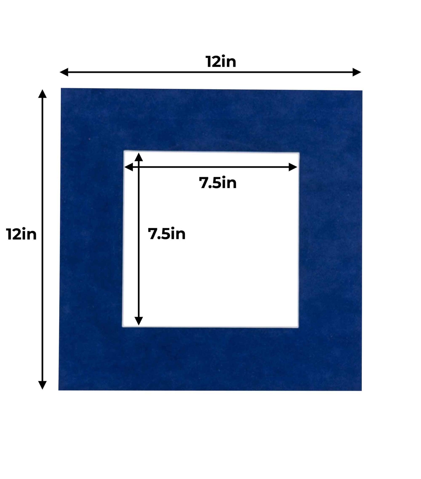 Brooke Blue Suede Precut Acid-Free Matboard Set with Clear Bag & Backing