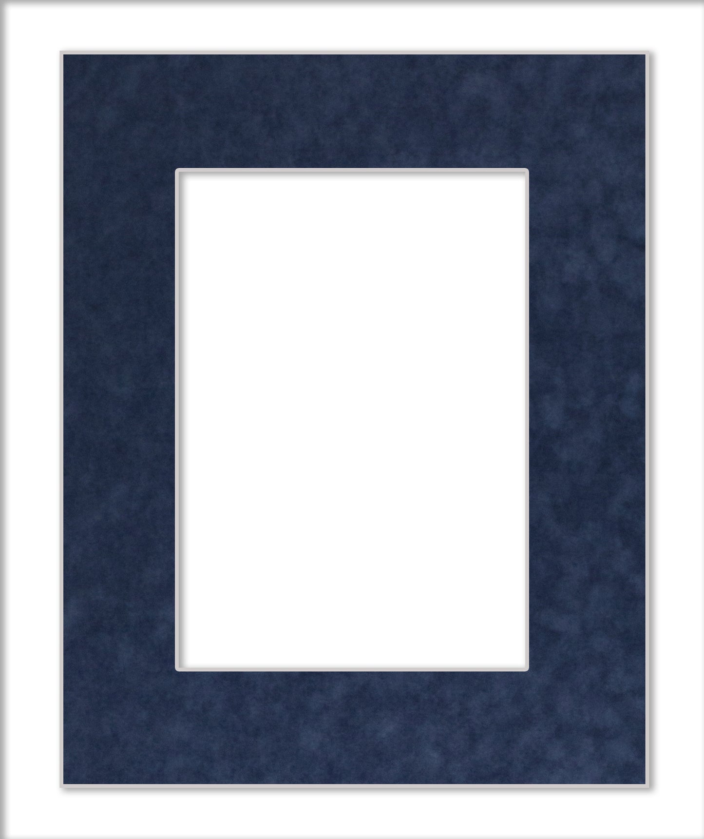 Navy Blue Suede Precut Acid-Free Matboard