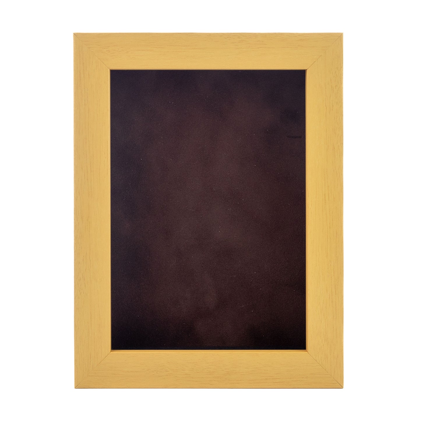 Natural Shadow Box Frame With Brown Acid-Free Suede Backing