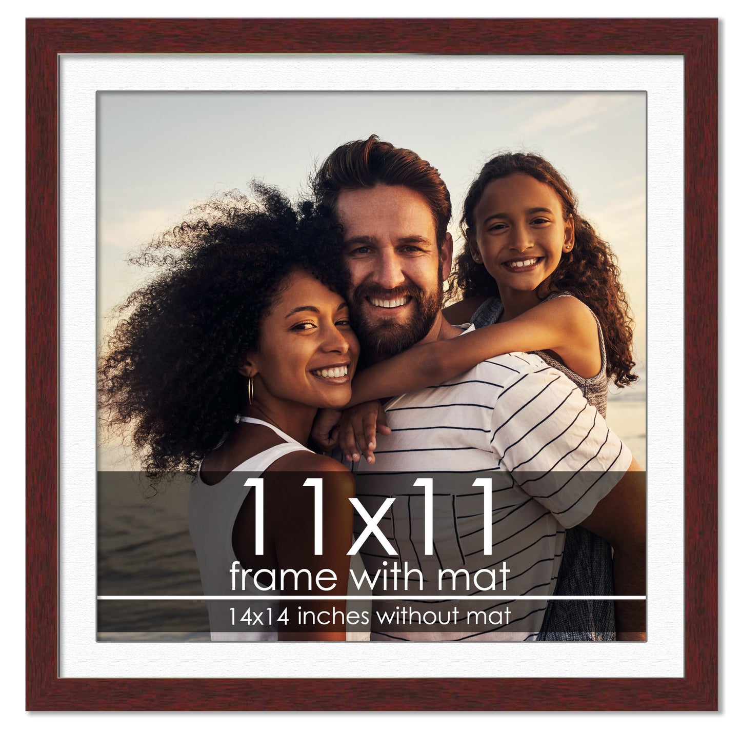 Brown Frame with White Mat