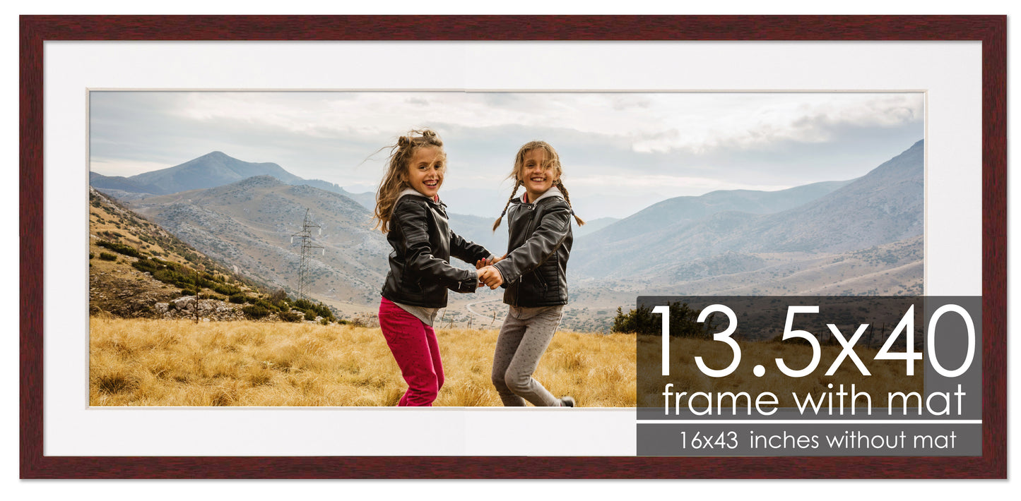 Brown Frame with White Mat