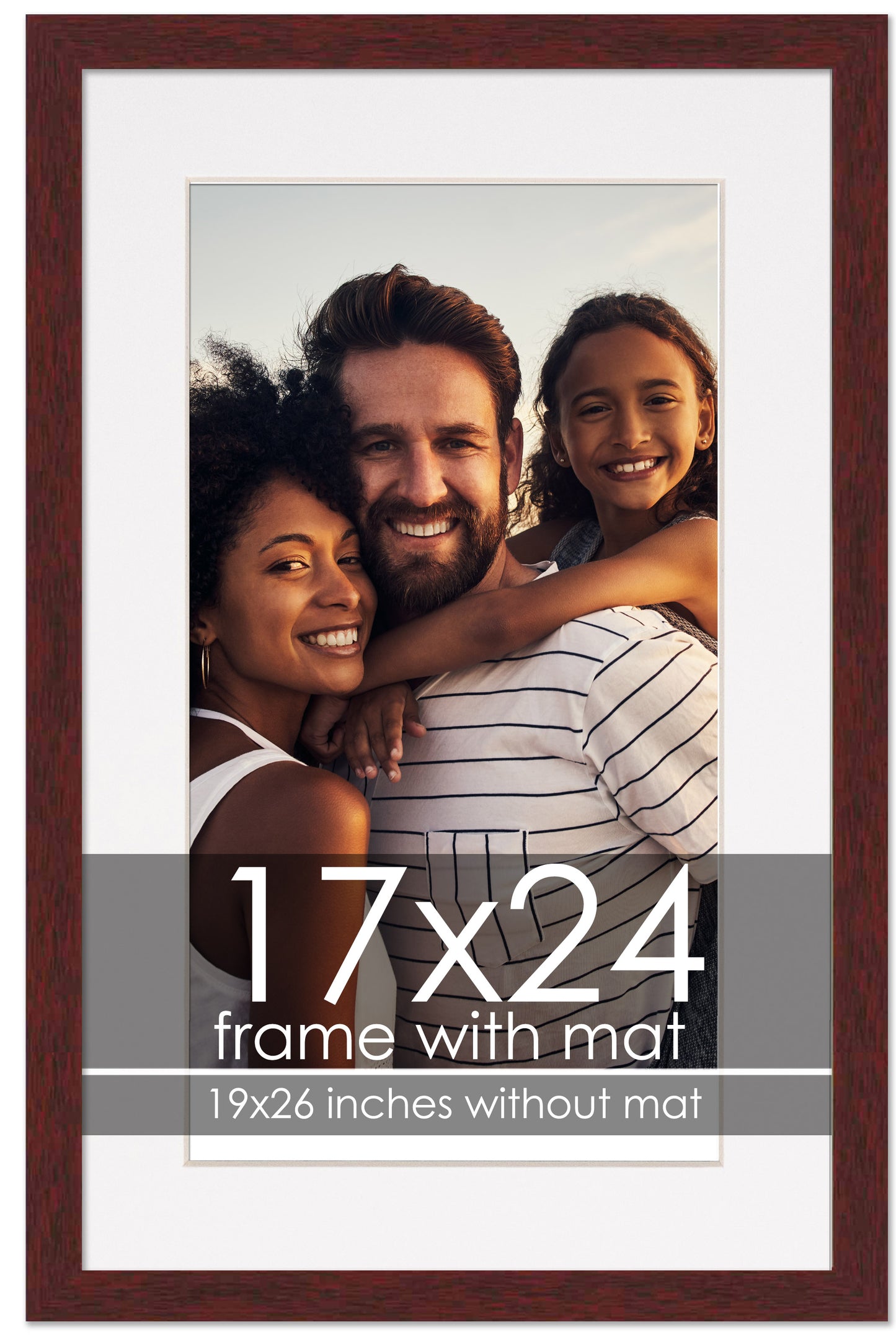 Brown Frame with White Mat
