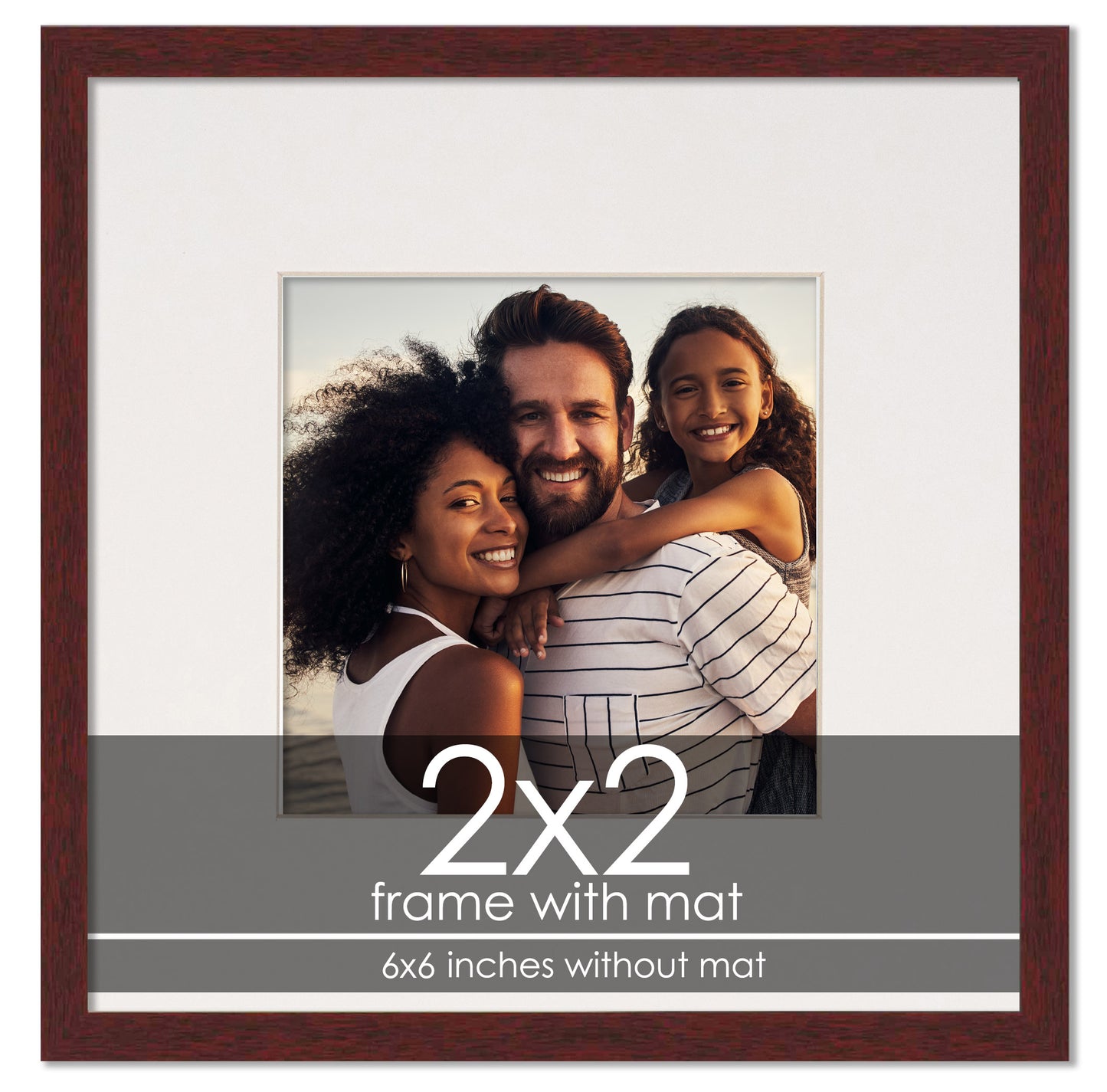 Brown Frame with White Mat