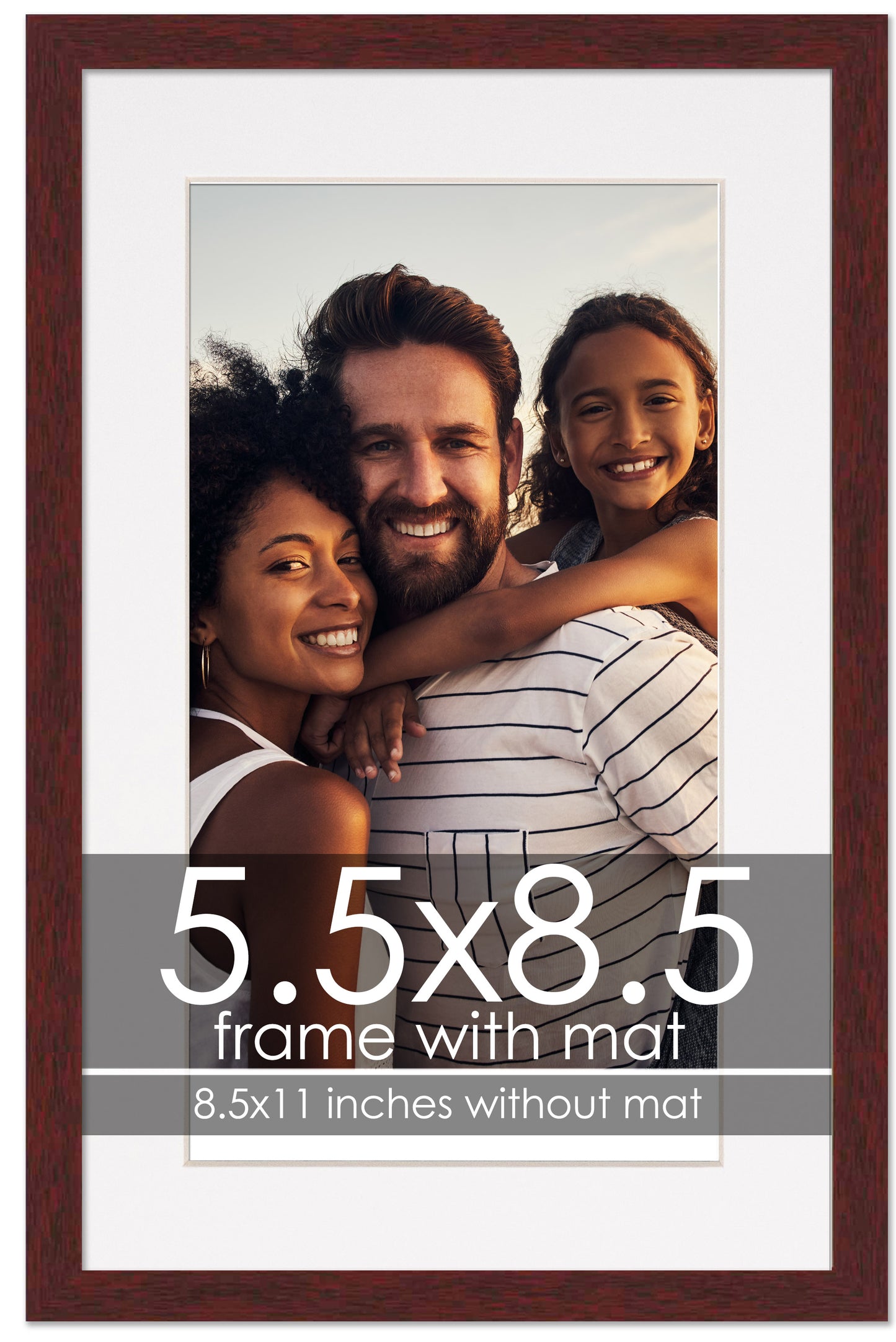 Brown Frame with White Mat