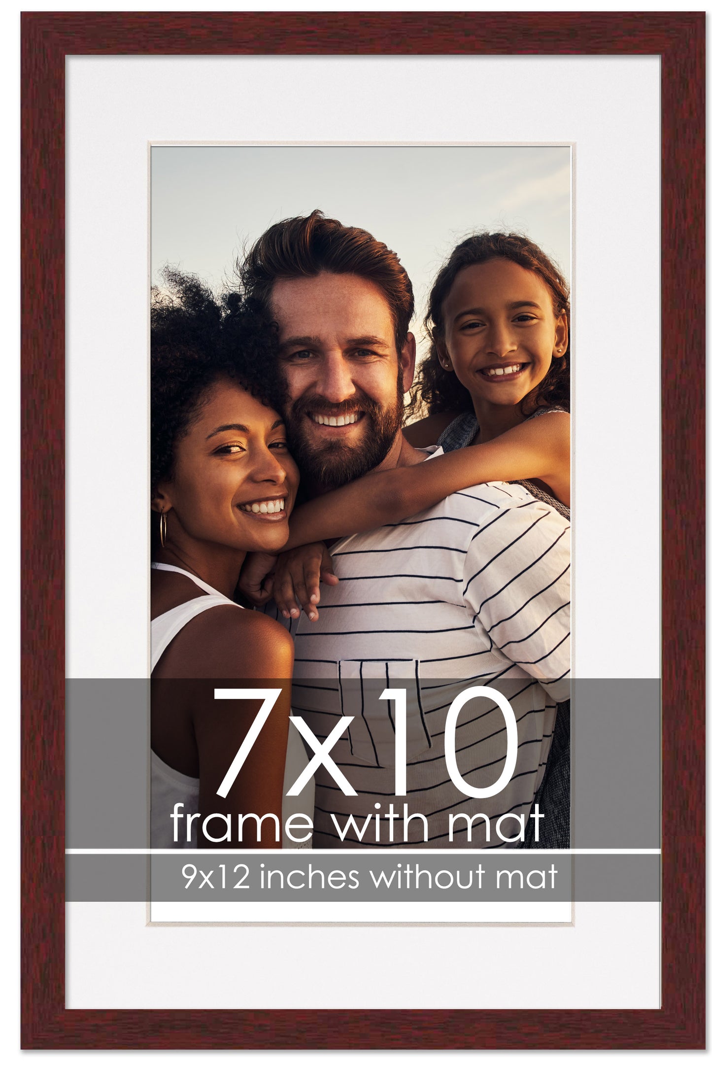 Brown Frame with White Mat