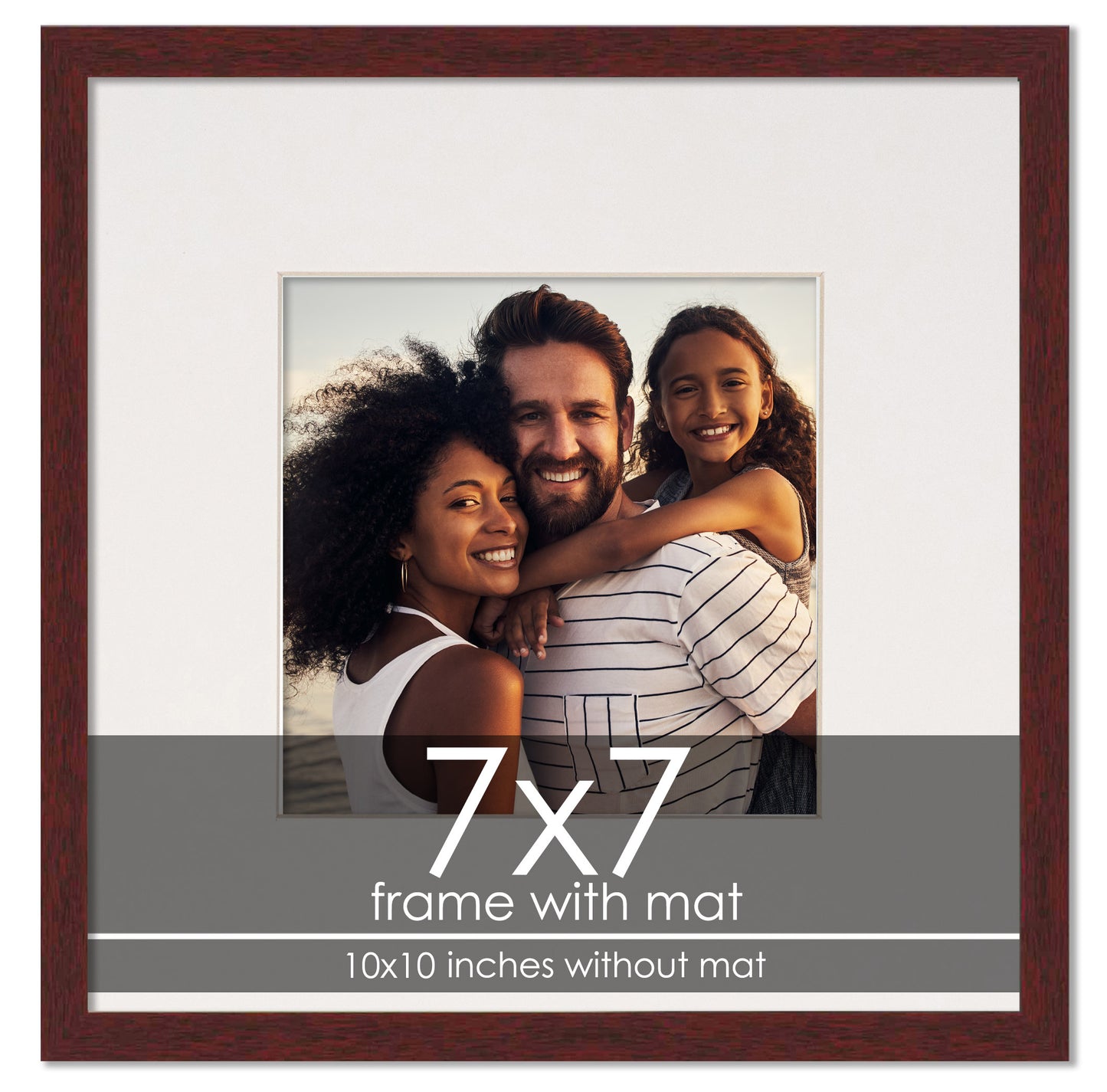 Brown Frame with White Mat
