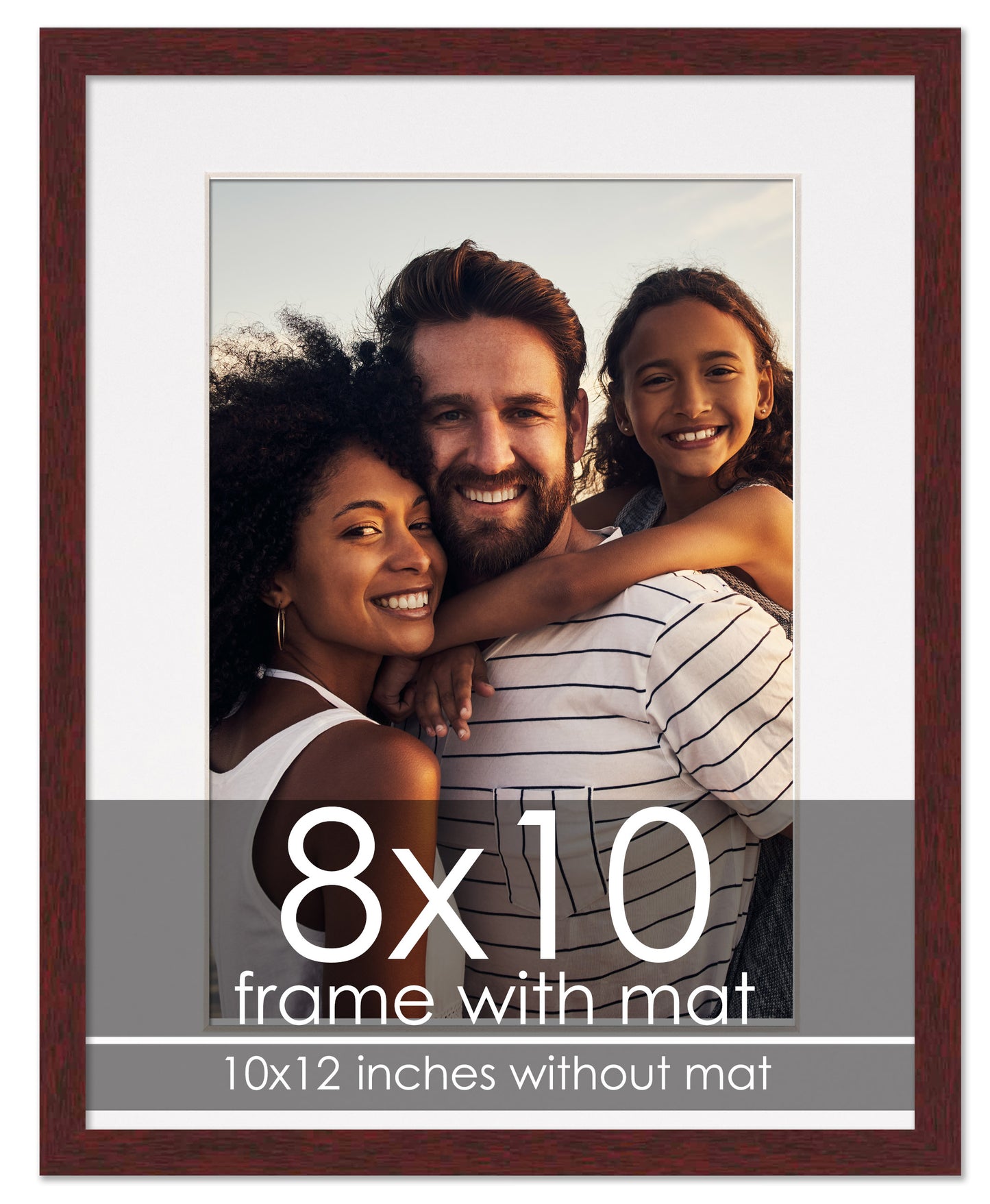 Brown Frame with White Mat